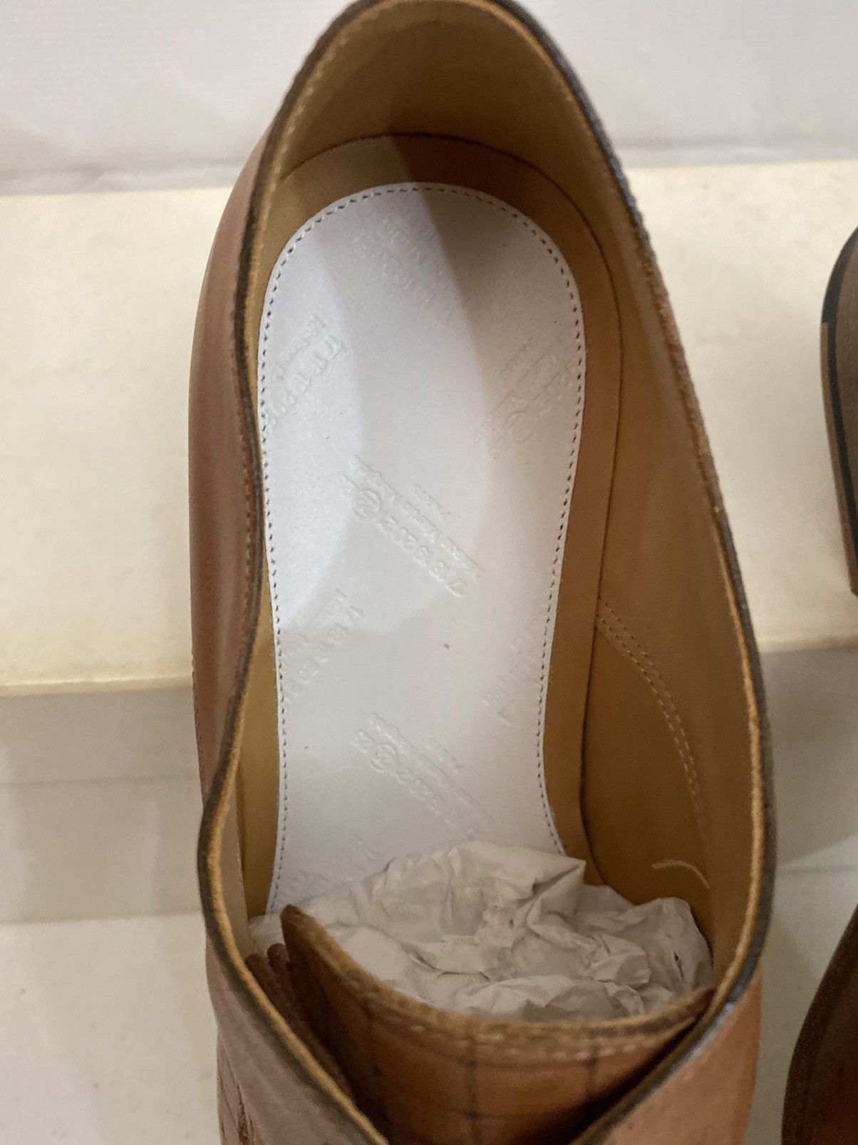 Maison Margiela Maison Margiela 22 🇮🇹 Brown Matrix Single Stitch Derby 10 New Size US 10 / EU 43 - 2 Thumbnail
