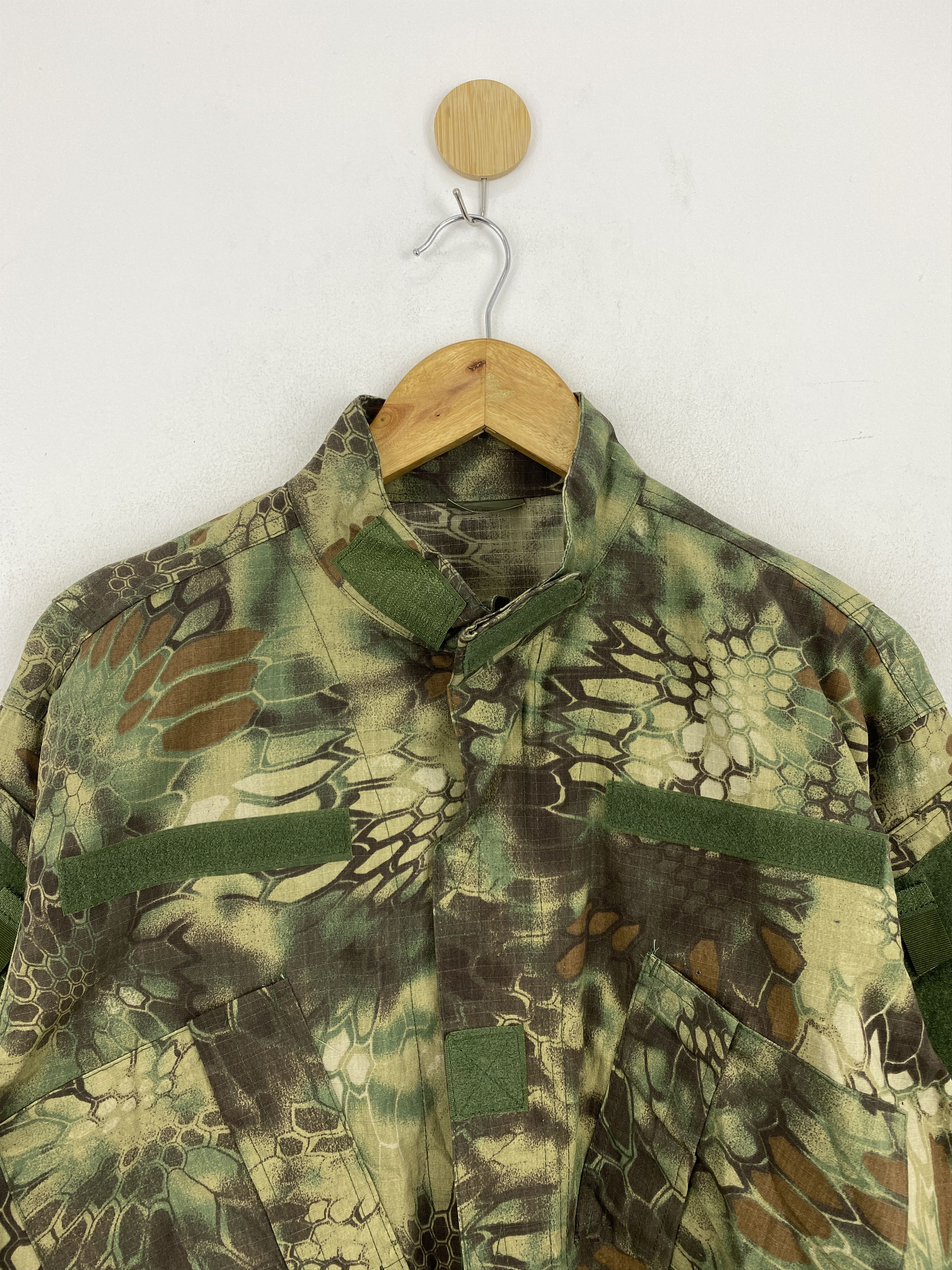 Vintage Vintage Military Camouflage Jacket J1896 Size US L / EU 52-54 / 3 - 2 Thumbnail