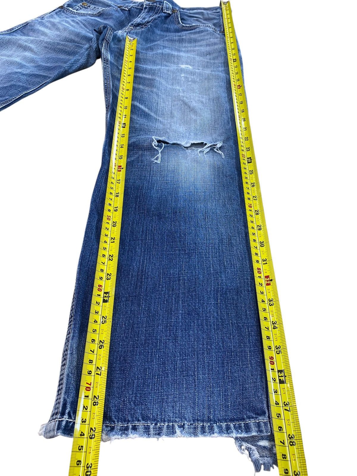 Levi's Levi’s Faded Blue Wash Ripped Style Loose Jeans Size US 29 - 7 Thumbnail