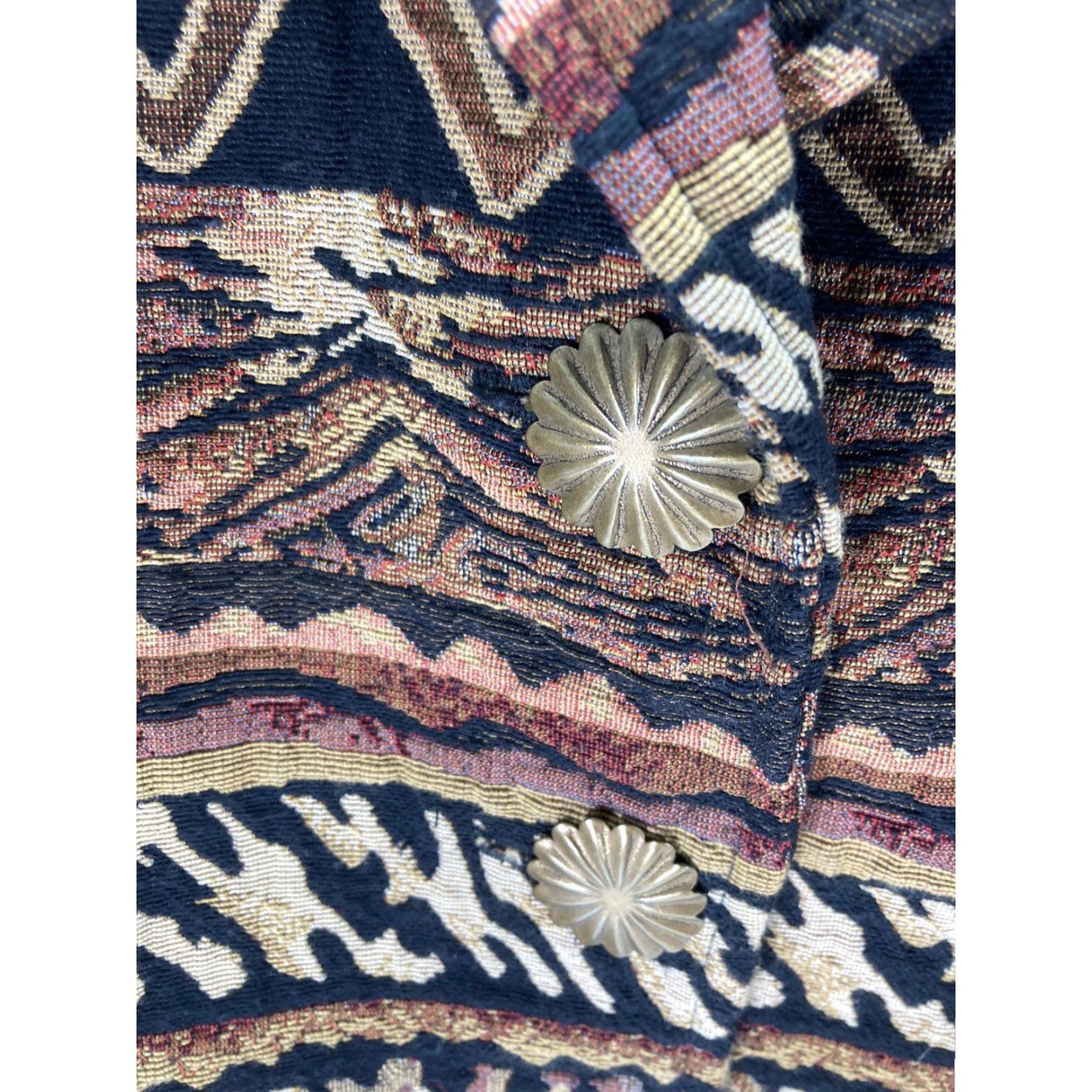 PONY Painted Pony Crop Jacket Women Medium Tapestry Animal Print Button Vintage Jacket Size M / US 6-8 / IT 42-44 - 7 Thumbnail