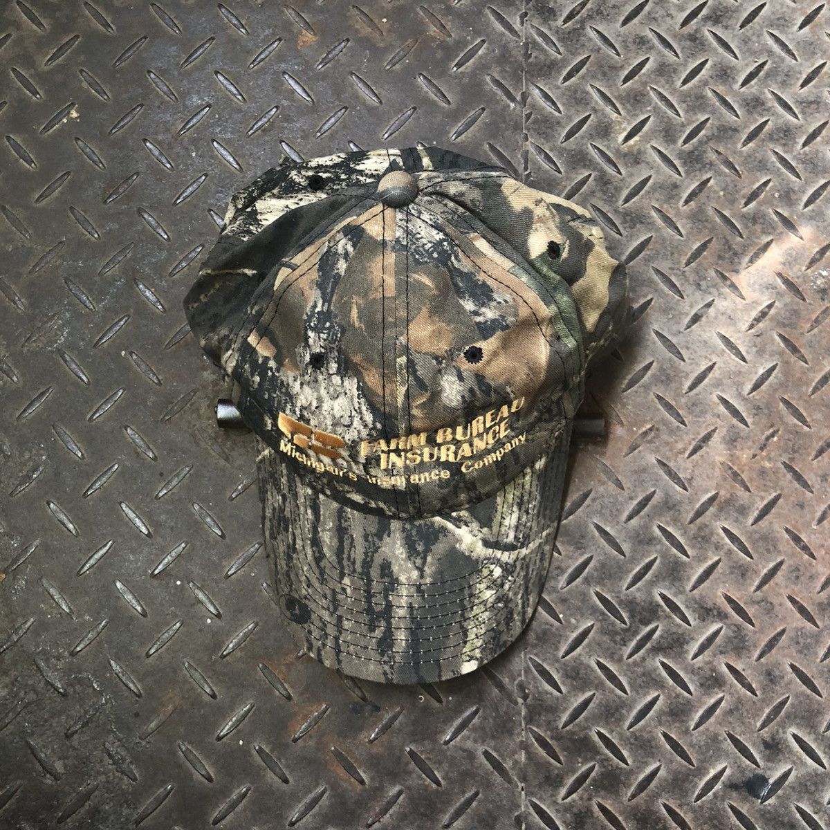 Realtree 🔥Crazy Vintage Realtree Mossy Oak Camouflage Hat Size ONE SIZE - 1 Thumbnail