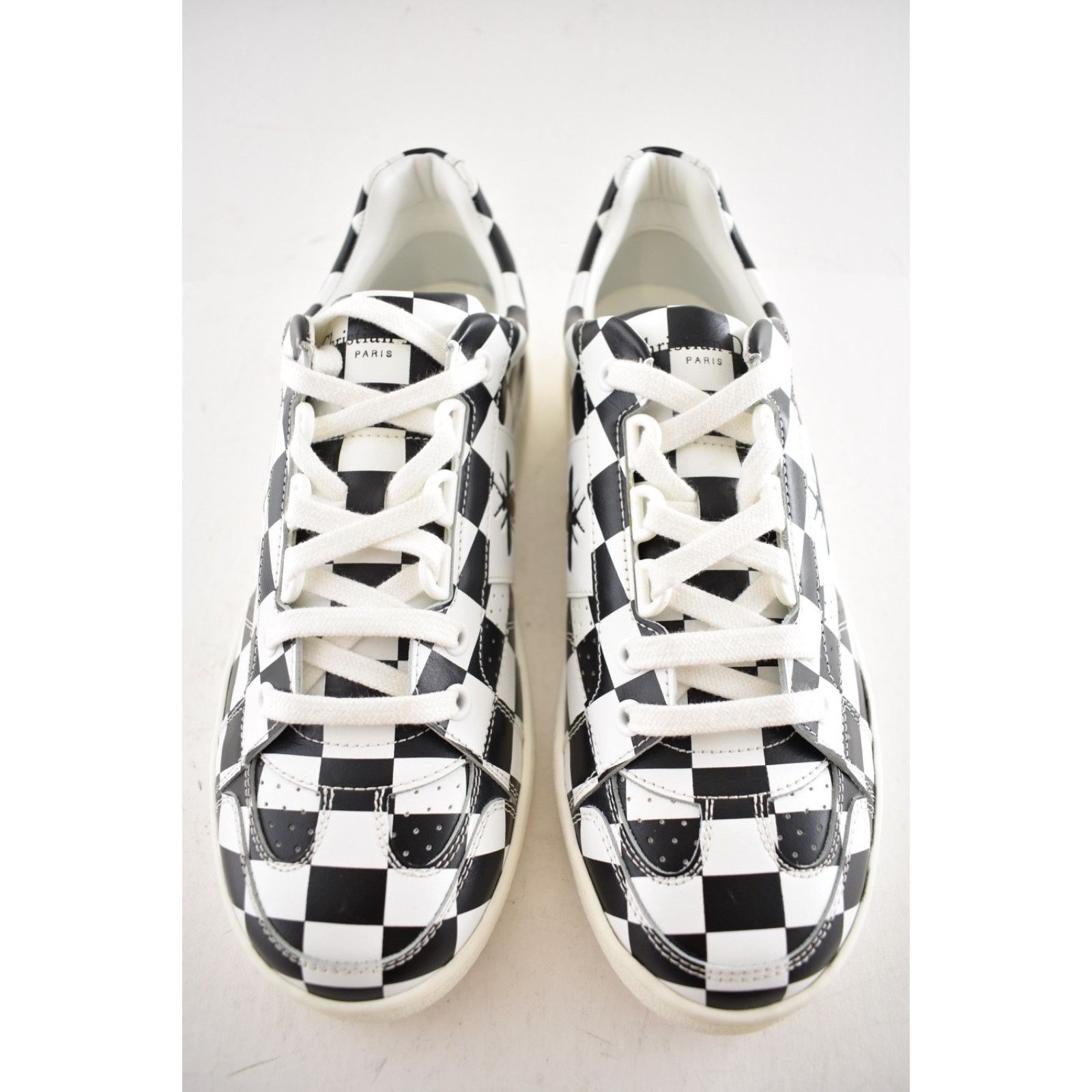 Dior Dior Check Checkered Lace Up Flat Low Top Trainer Sneaker 36 Size US 6 / IT 36 - 7 Thumbnail