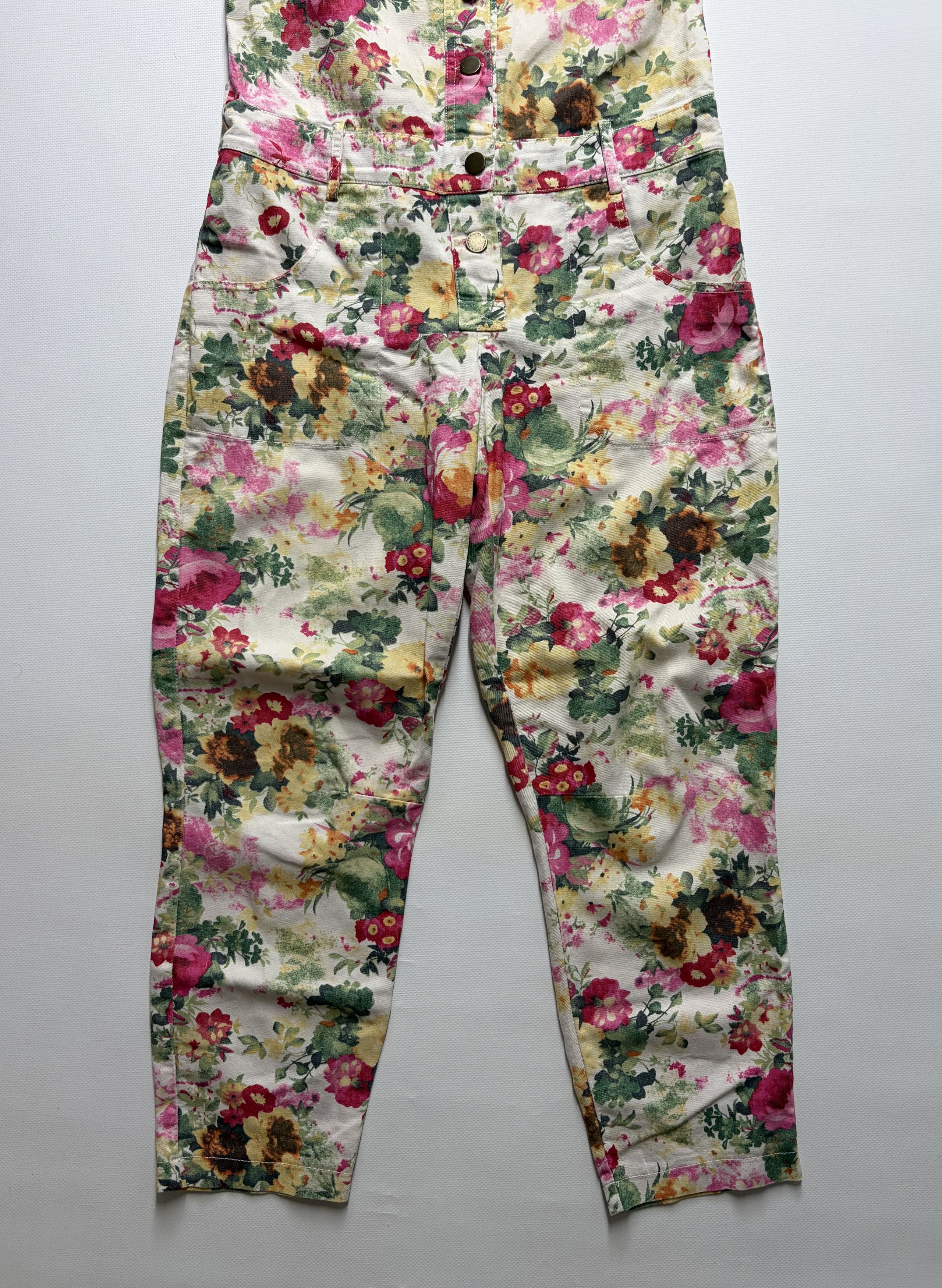 Vintage Women's Printed Jampsuit Size 34" / US 12 / IT 48 - 3 Thumbnail