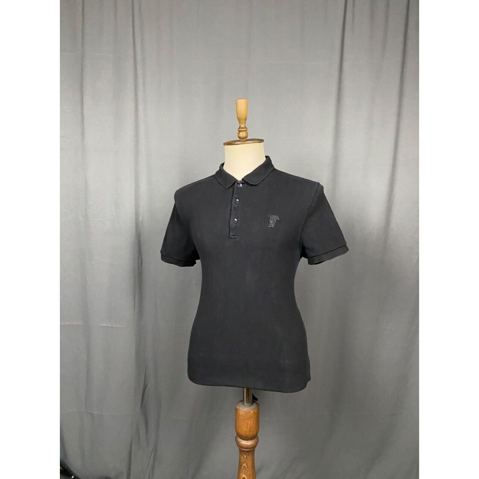 Versace Versace Collection Small Logo Men's Black Polo T-Shirt Size Size US S / EU 44-46 / 1 - 2 Thumbnail