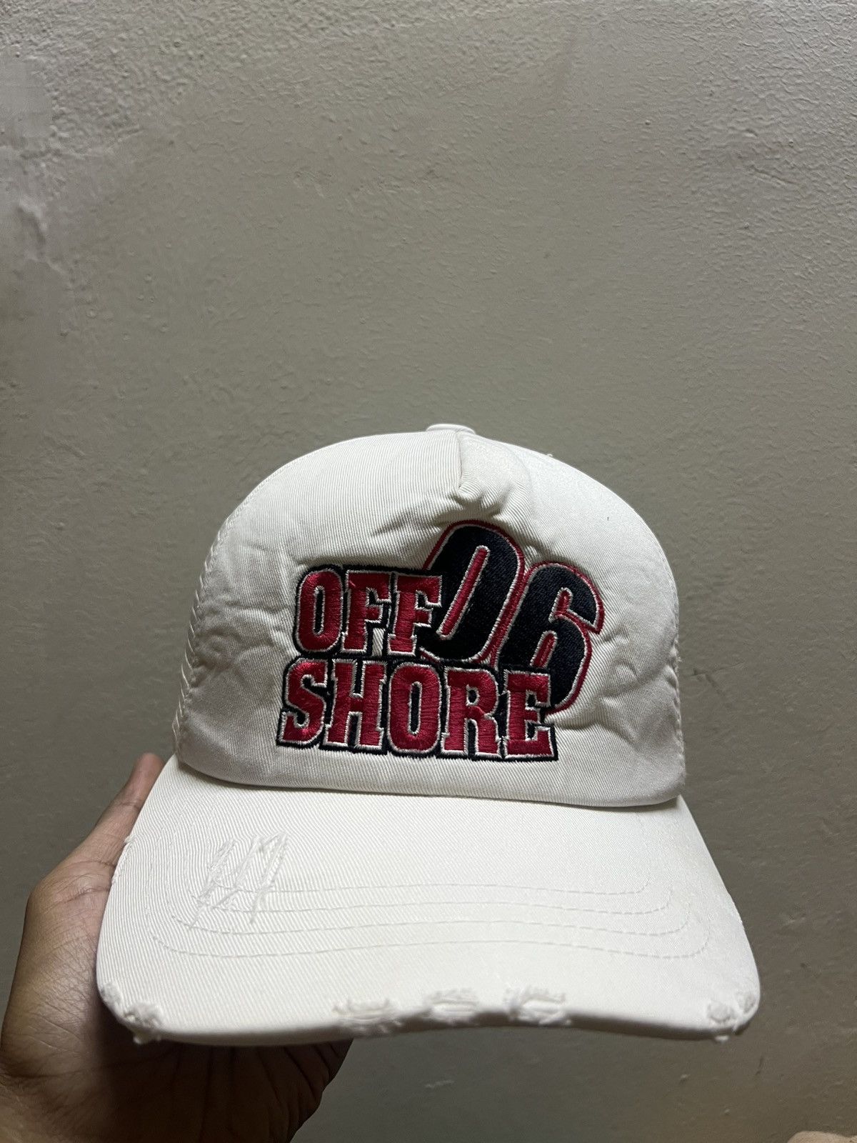 Japanese Brand Off Shore 06 Distressed Trucker Hat Size ONE SIZE - 5 Thumbnail