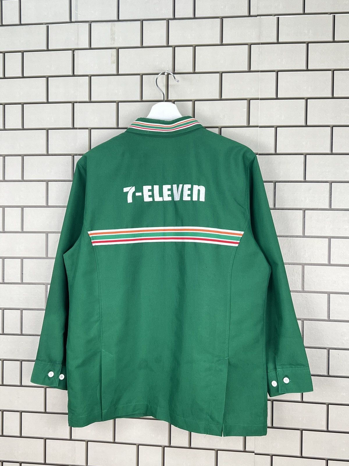Japanese Brand × Vintage Vintage 7-ELEVEN Japanese Worker Uniform Shirt Jacket Size US M / EU 48-50 / 2 - 12 Thumbnail