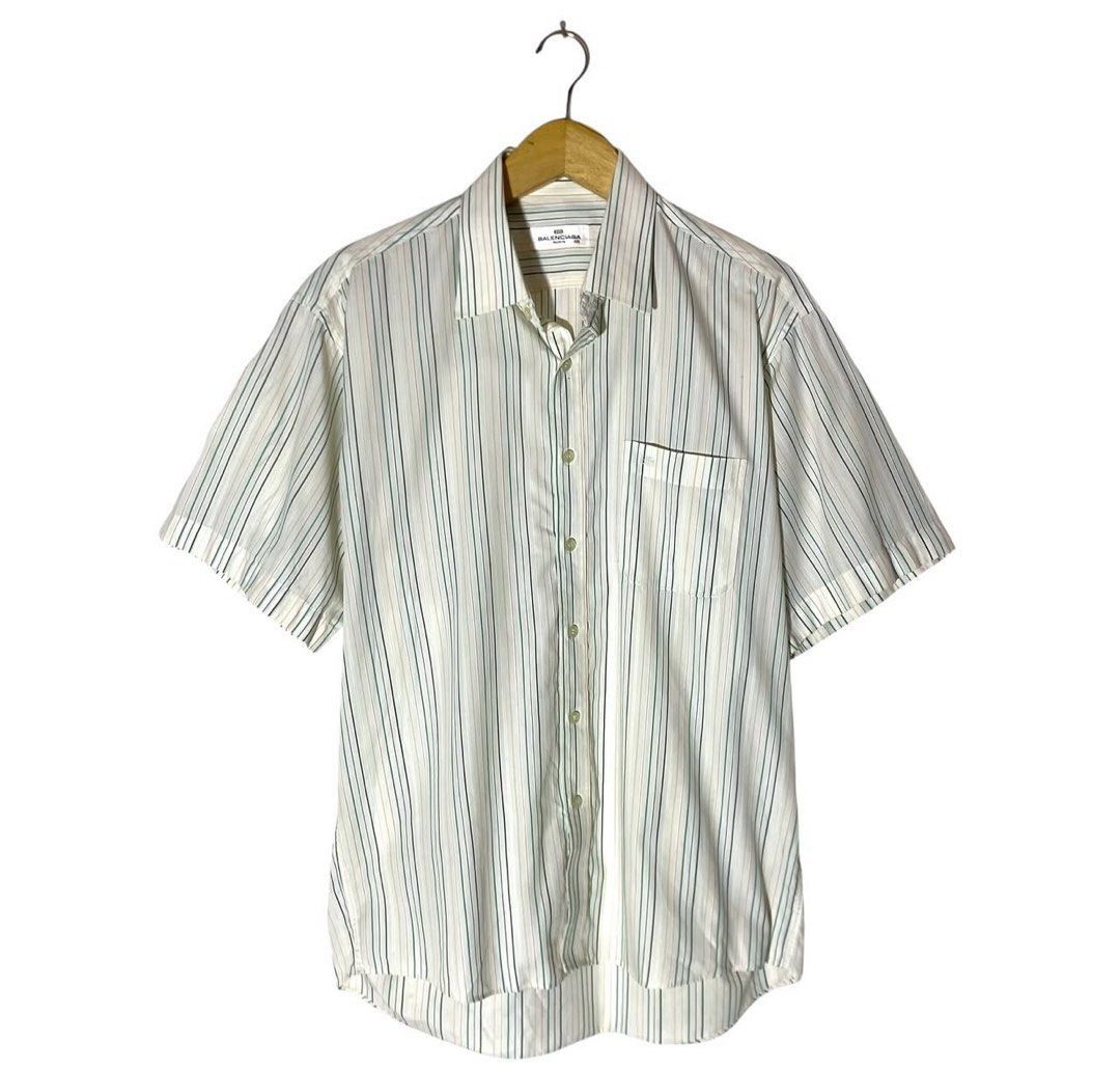 Balenciaga Vintage Balenciaga Striped Shirt Size US M / EU 48-50 / 2 - 1 Thumbnail