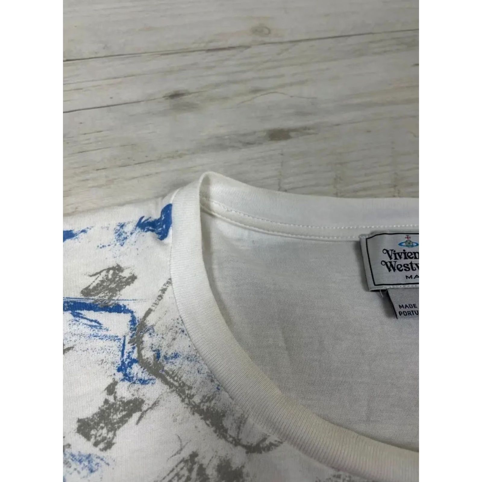 Vivienne Westwood VINTAGE Vivienne Westwood Big Logo Orb T-Shirt Men 2XL White Cotton Logo 90s Concert Mens Size US XXL / EU 58 / 5 - 6 Thumbnail