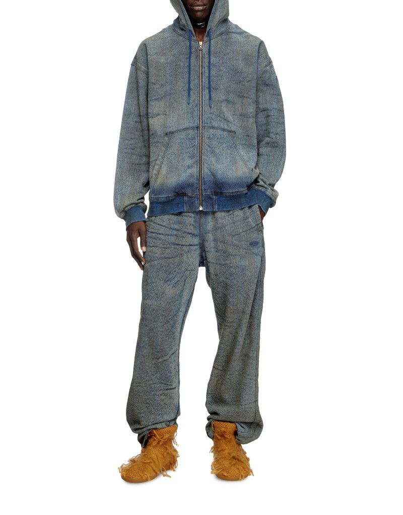 Diesel o1mle0426 D-Hari FSF Sweatshirt Hoodie in Blue Size US L / EU 52-54 / 3 - 3 Thumbnail