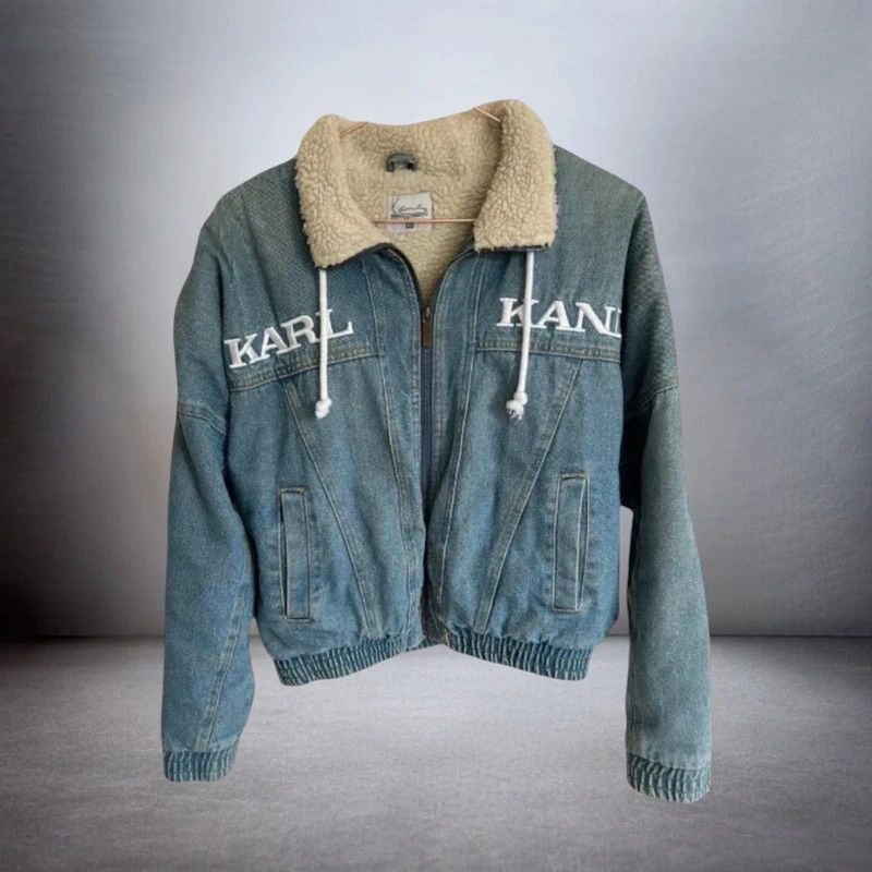 Karl Kani Vintage Karl Kani KK Sherpa Denim Jacket Boxy Baggy Fit M/L Size US M / EU 48-50 / 2 - 1 Thumbnail