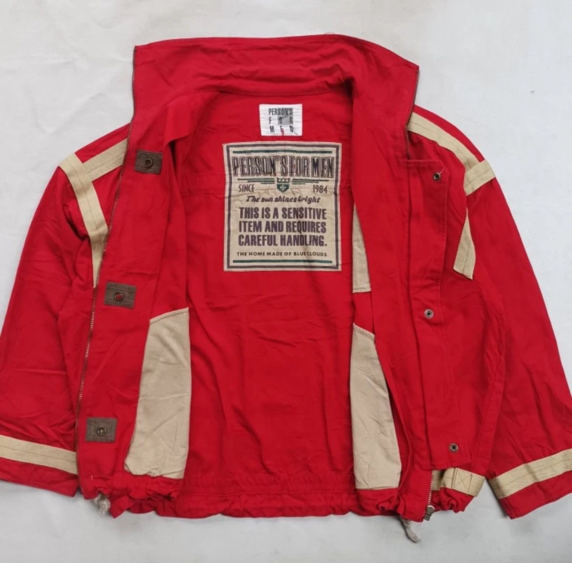Japanese Brand × PERSON'S 90s persons for men twotone canvas denim jacket casual Size US L / EU 52-54 / 3 - 2 Thumbnail