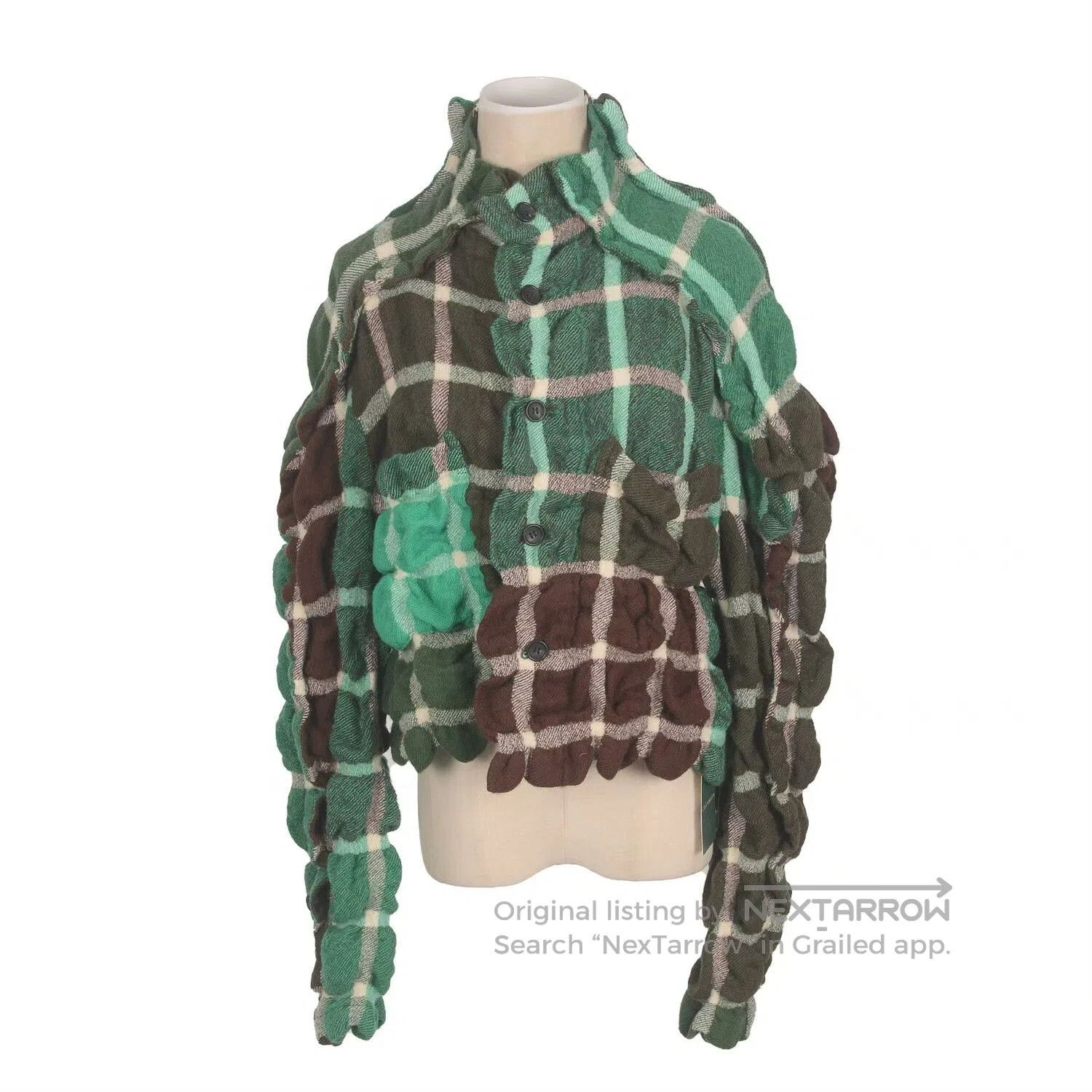 Issey Miyake Issey Miyake Women's Plaid Coat. Size M / US 6-8 / IT 42-44 - 1 Thumbnail