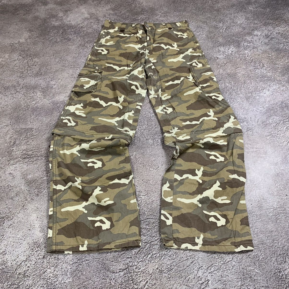 Vintage Vintage 90s Baggy Camo Cargo Pants Parachute Streetwear 28 Size 28" / US 6 / IT 42 - 1 Thumbnail