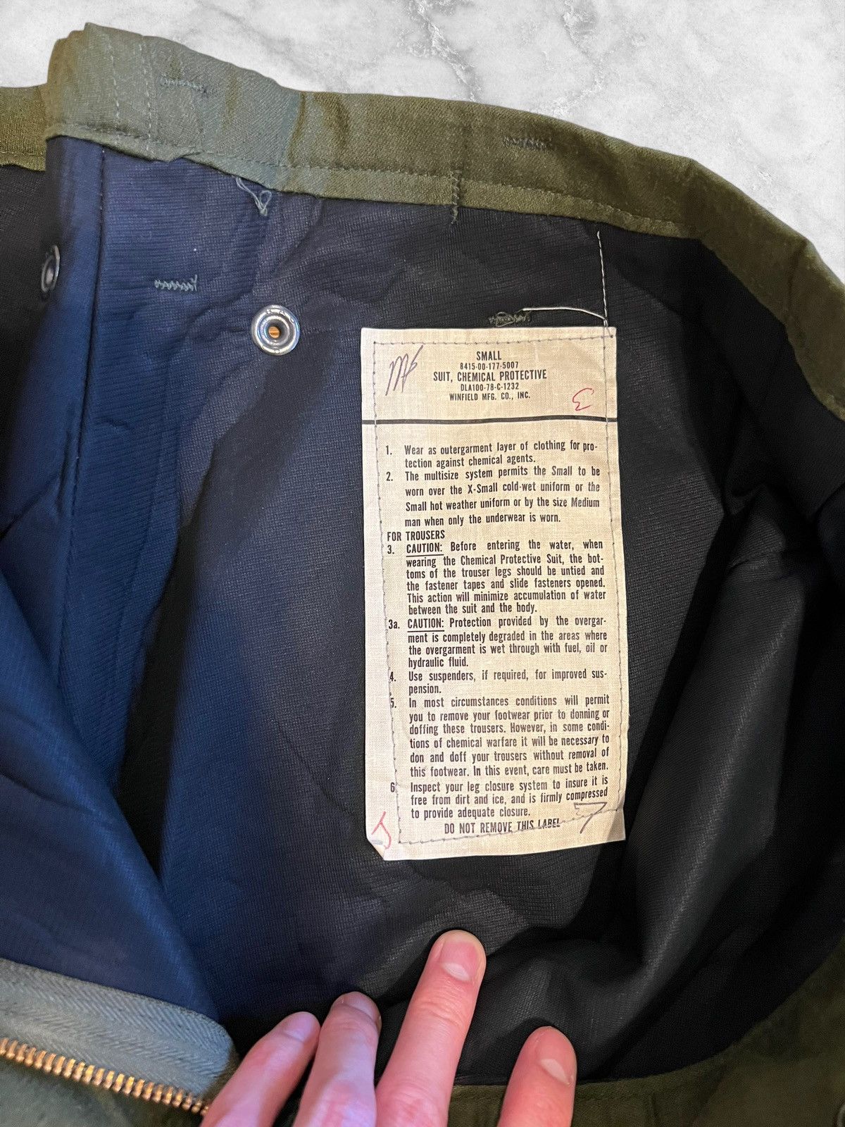 Vintage Winfield Mfg. US Army Military Field Gear Pants Size US 34 / EU 50 - 2 Thumbnail