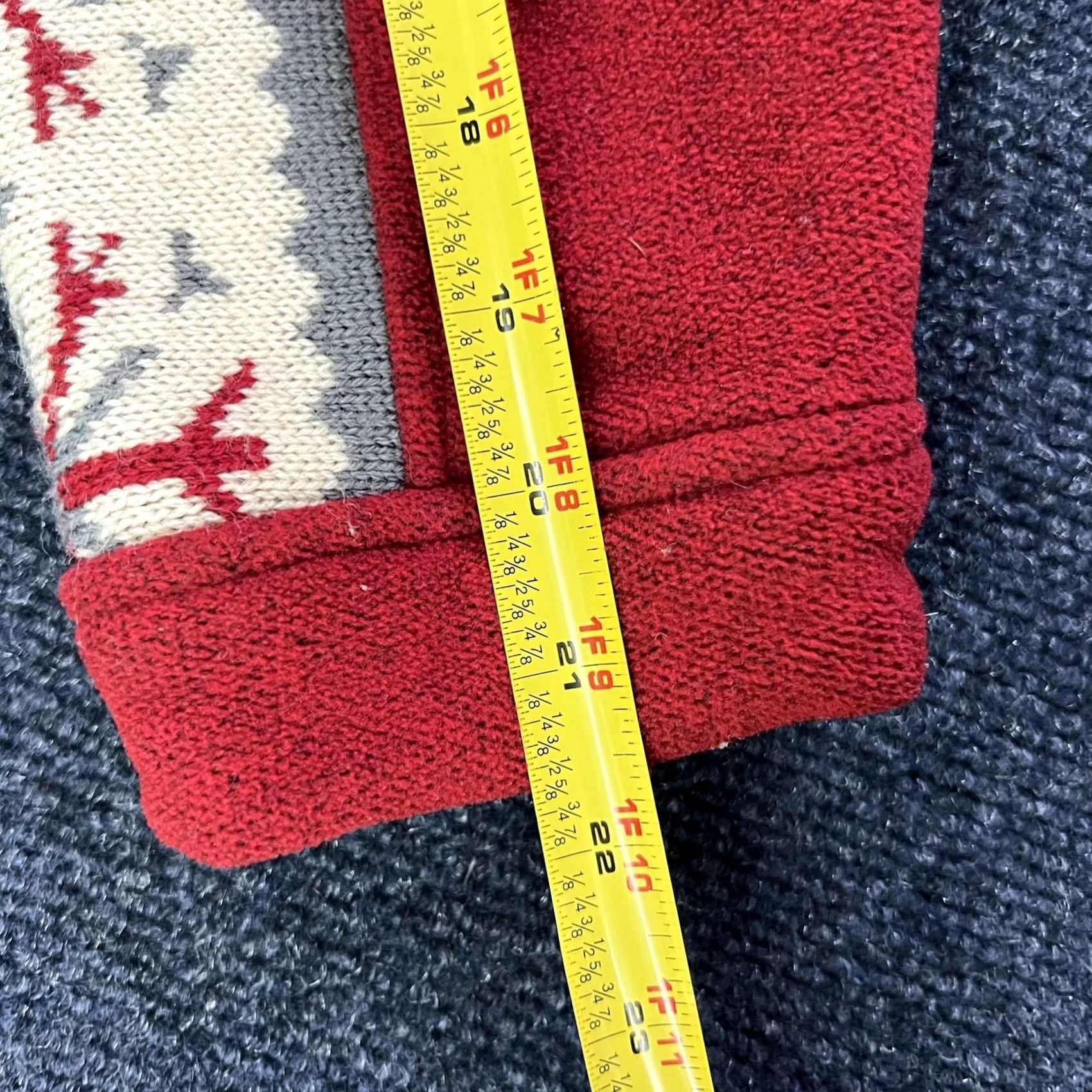 Vintage Woolrich Woolrich Fleece Sweater Womens XL Red Quarter Zip Snowflake Pullover Winter Size XL / US 12-14 / IT 48-50 - 5 Thumbnail