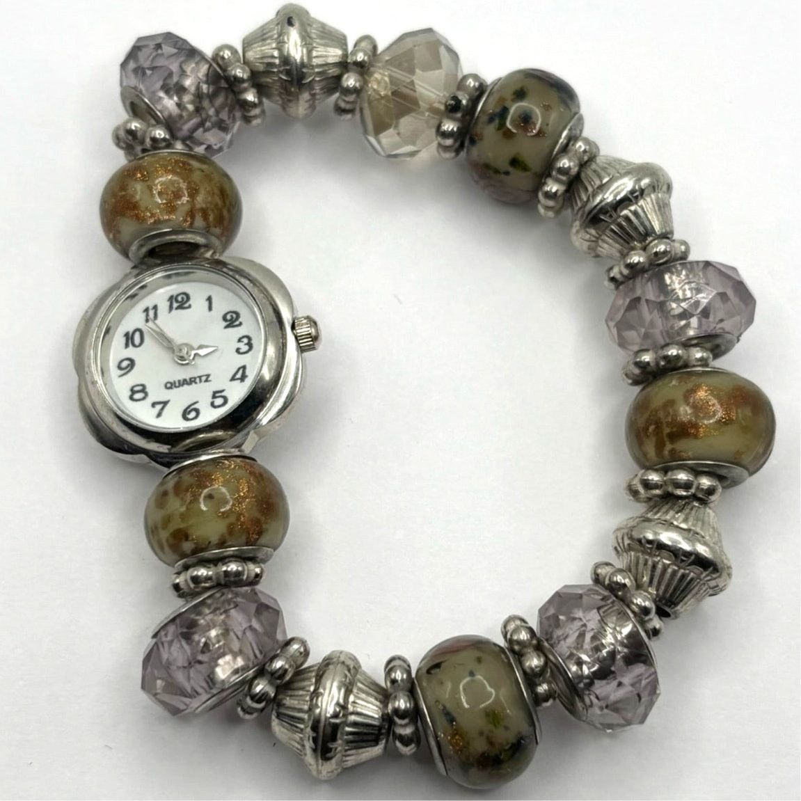 Other Silver & Brown Beaded Watch Size ONE SIZE - 3 Thumbnail