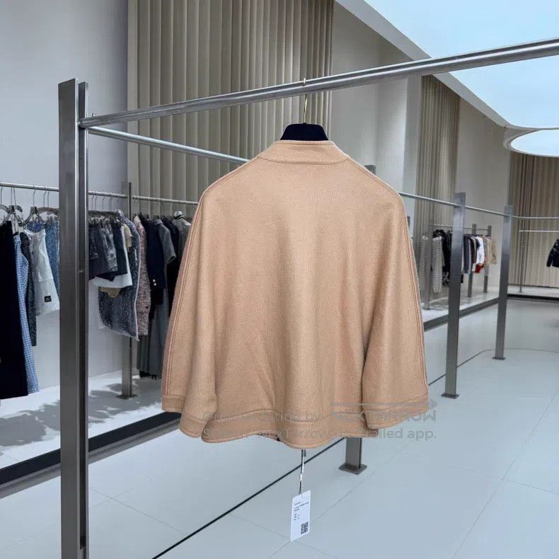 Loro Piana Loro Piana Khaki drop shoulder cashmere zipper coat Size XS / US 0-2 / IT 36-38 - 2 Thumbnail