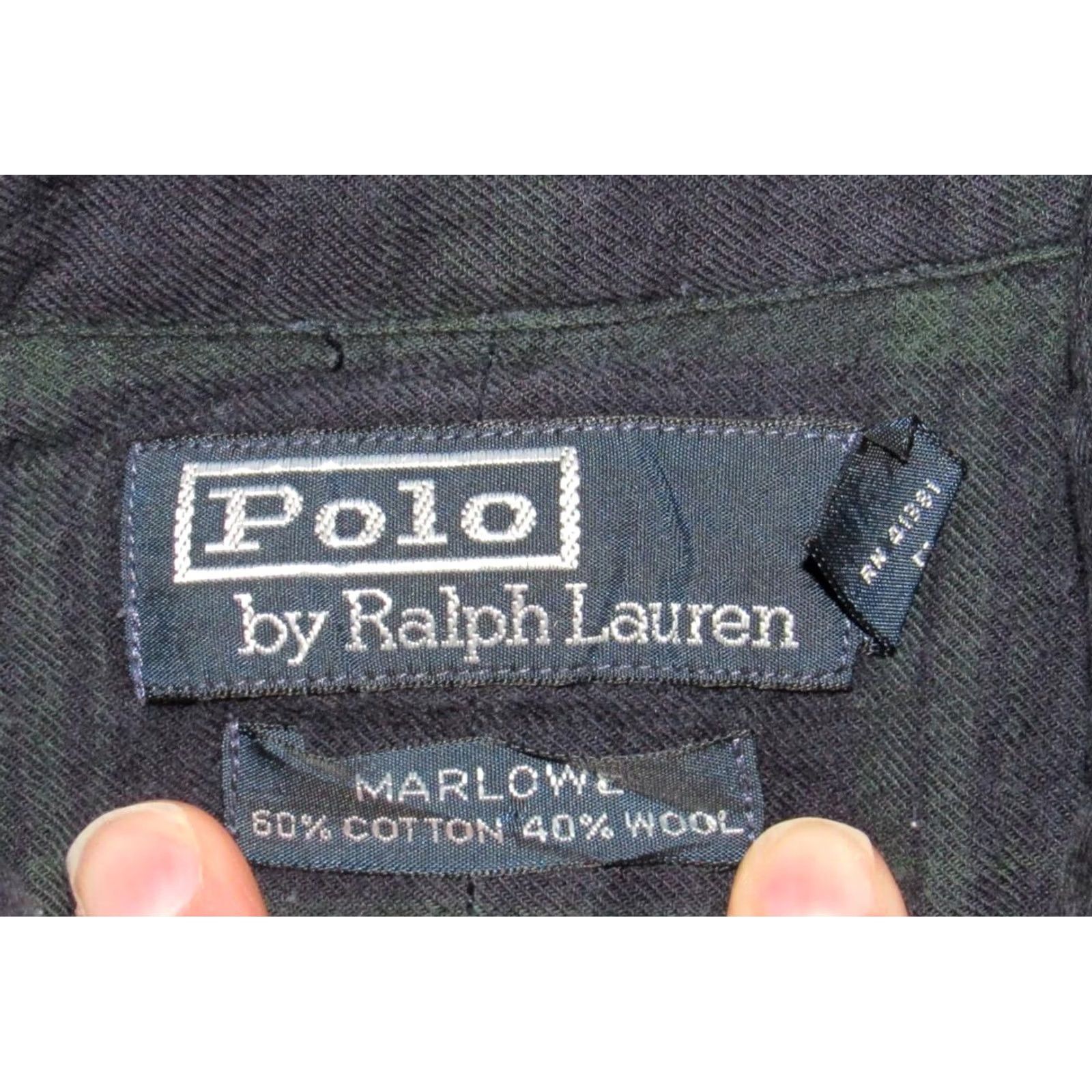 Ralph Lauren Vtg Polo Ralph Lauren Marlowe Wool Cotton Blend Tartan Plaid Shirt XL Men Green Black Red White Multicolor XL shirt Mens Size US XL / EU 56 / 4 - 4 Thumbnail