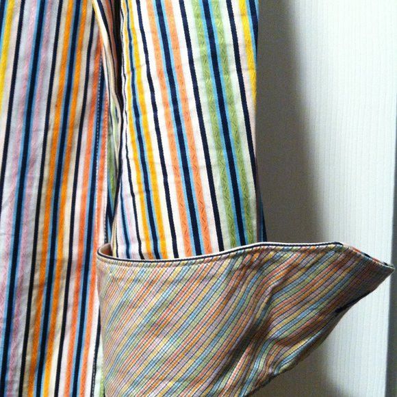 BUGATCHI BUGATCHI MENS PRE-OWNED COTTON CASUAL SHIRT SIZE: M Size US M / EU 48-50 / 2 - 8 Thumbnail