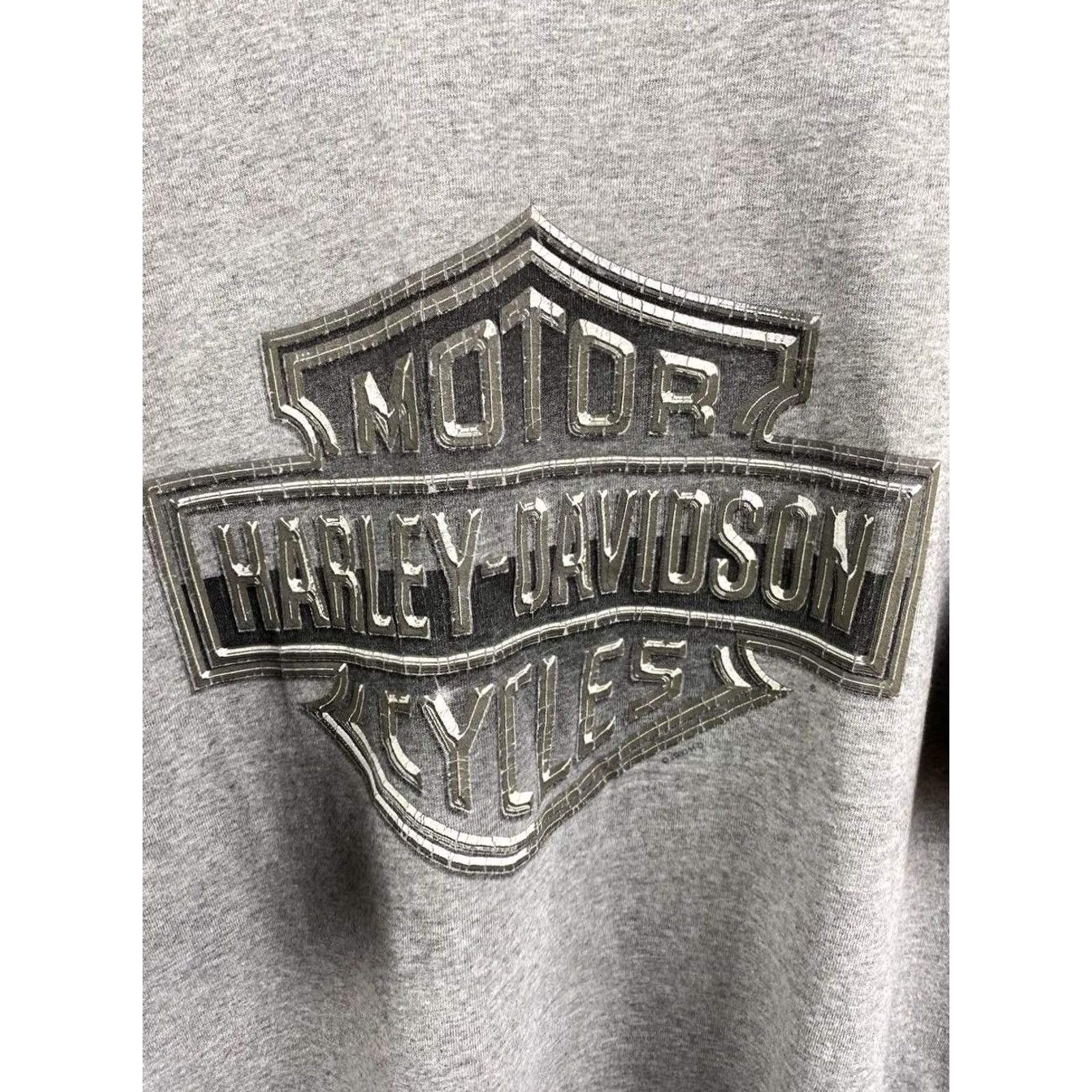 Harley Davidson Harley-Davidson Mens T-Shirt Gray XL Crew Neck Short Sleeve Motorcycle Logo Classic All Seasons Breathsable Shirt Size US XL / EU 56 / 4 - 4 Thumbnail