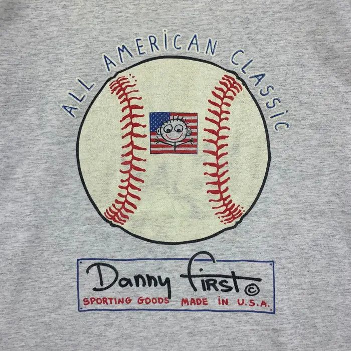 Vintage Vintage 90’ DANNY FIRST BASEBALL Comic Strip Tee Shirt Size US L / EU 52-54 / 3 - 3 Thumbnail