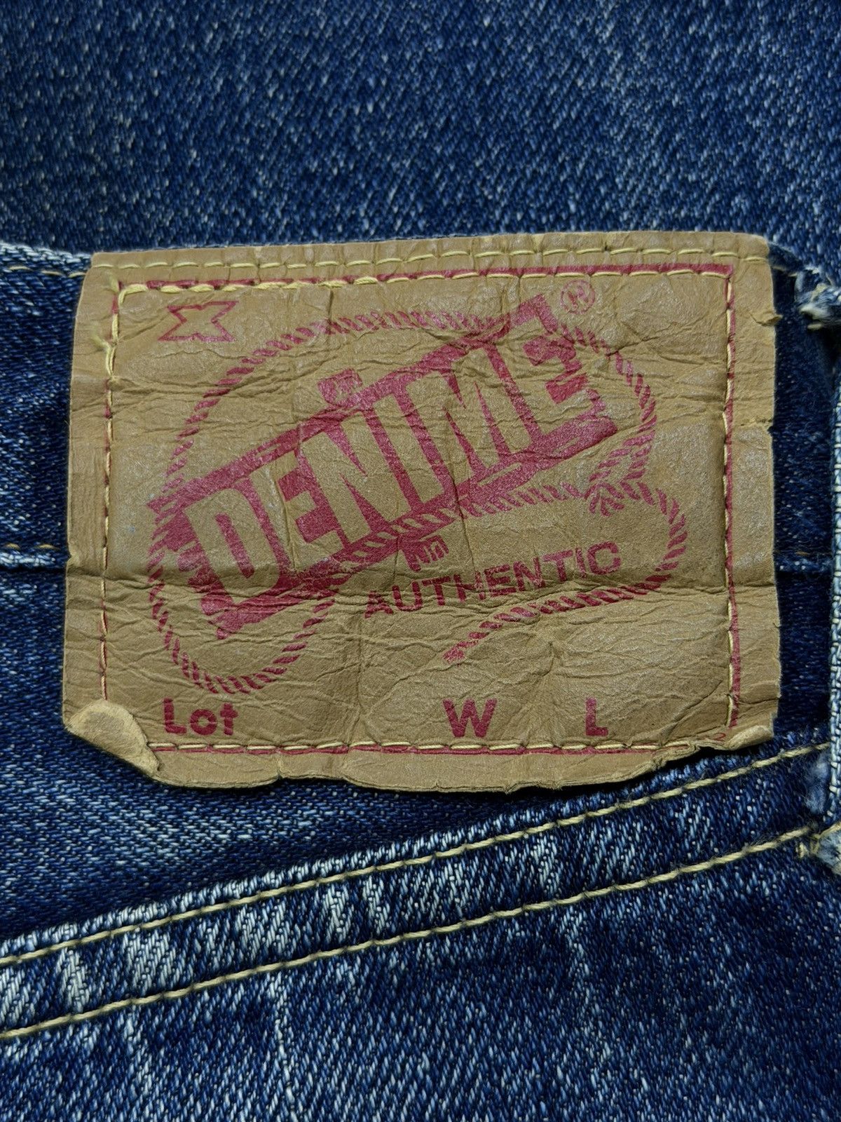 Denime Vintage 90s Denime Selvedge Denim Jeans Made in Japan | W33 Size US 33 - 13 Thumbnail