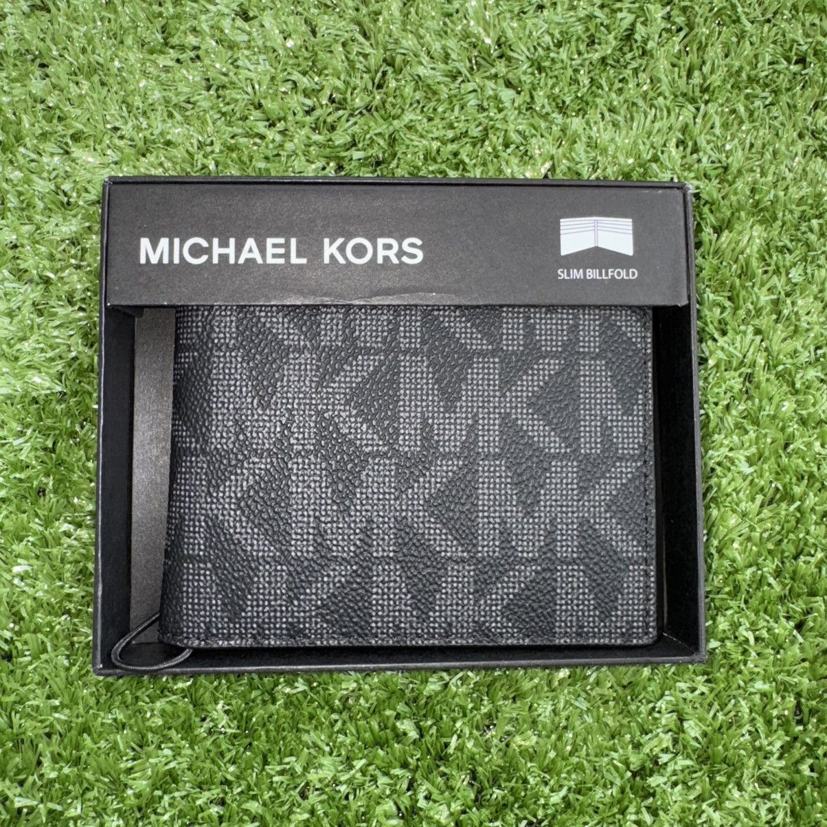 Michael Kors × Vintage Michael Kors Black Jet Set Leather Bi-Fold (Billfold) Wallet Size ONE SIZE - 1 Thumbnail