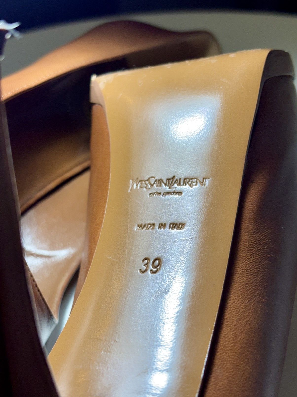 Vintage Rare Saint Laurent Rive Gauche Tribtoo High Heeled Pumps Size US 9 / IT 39 - 4 Thumbnail