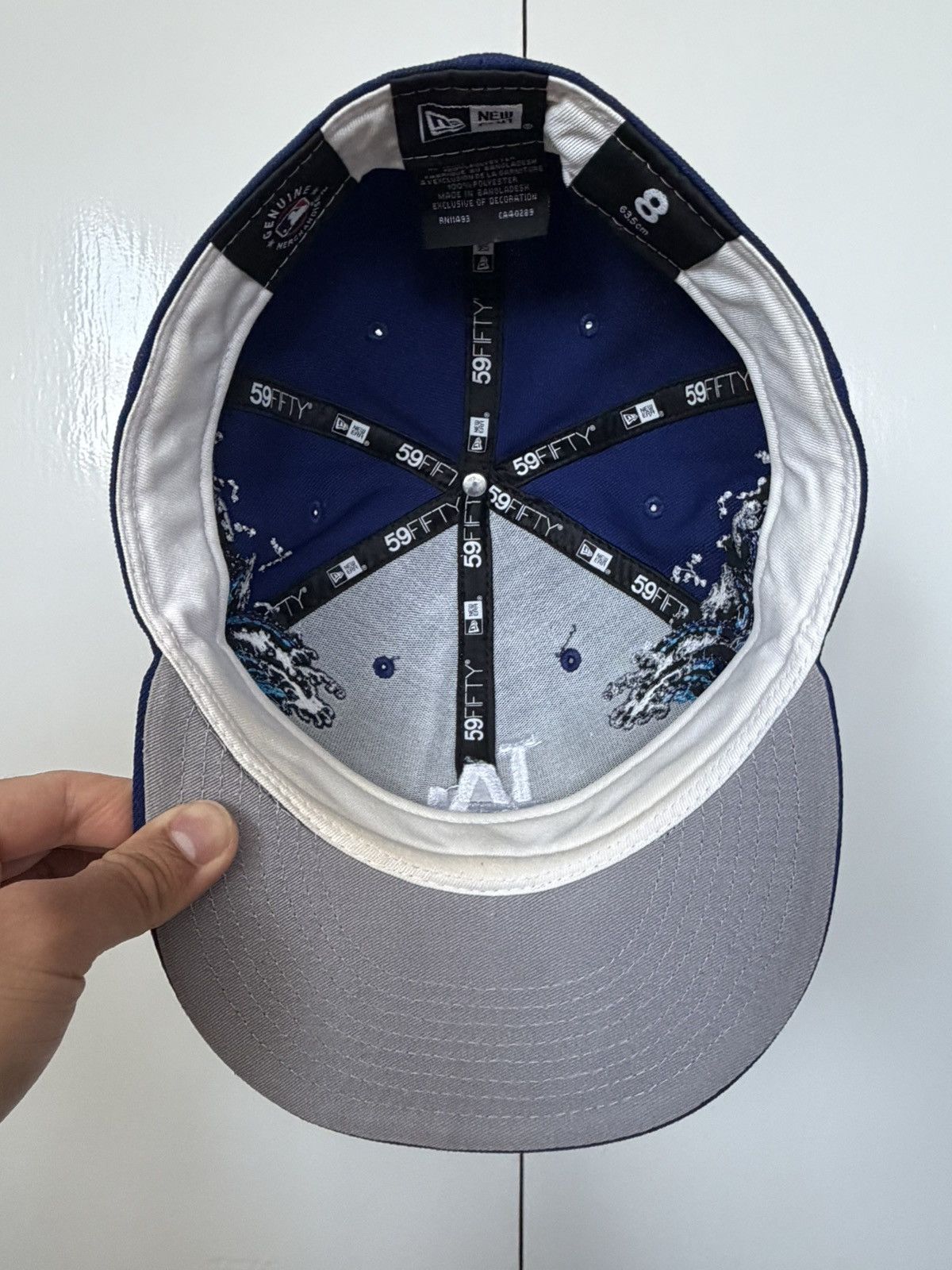 New Era NEW ERA 59FIFTY LOS ANGELES DODGERS CAP HAT MLB TONAL WAVE 8 Size ONE SIZE - 10 Thumbnail