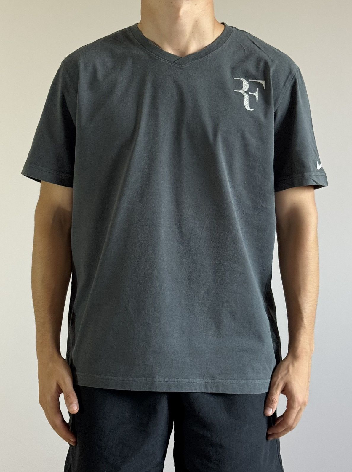 Nike Nike Roger Federer Credit Suisse Autograph Tee Tennis tshirt Size US L / EU 52-54 / 3 - 4 Thumbnail