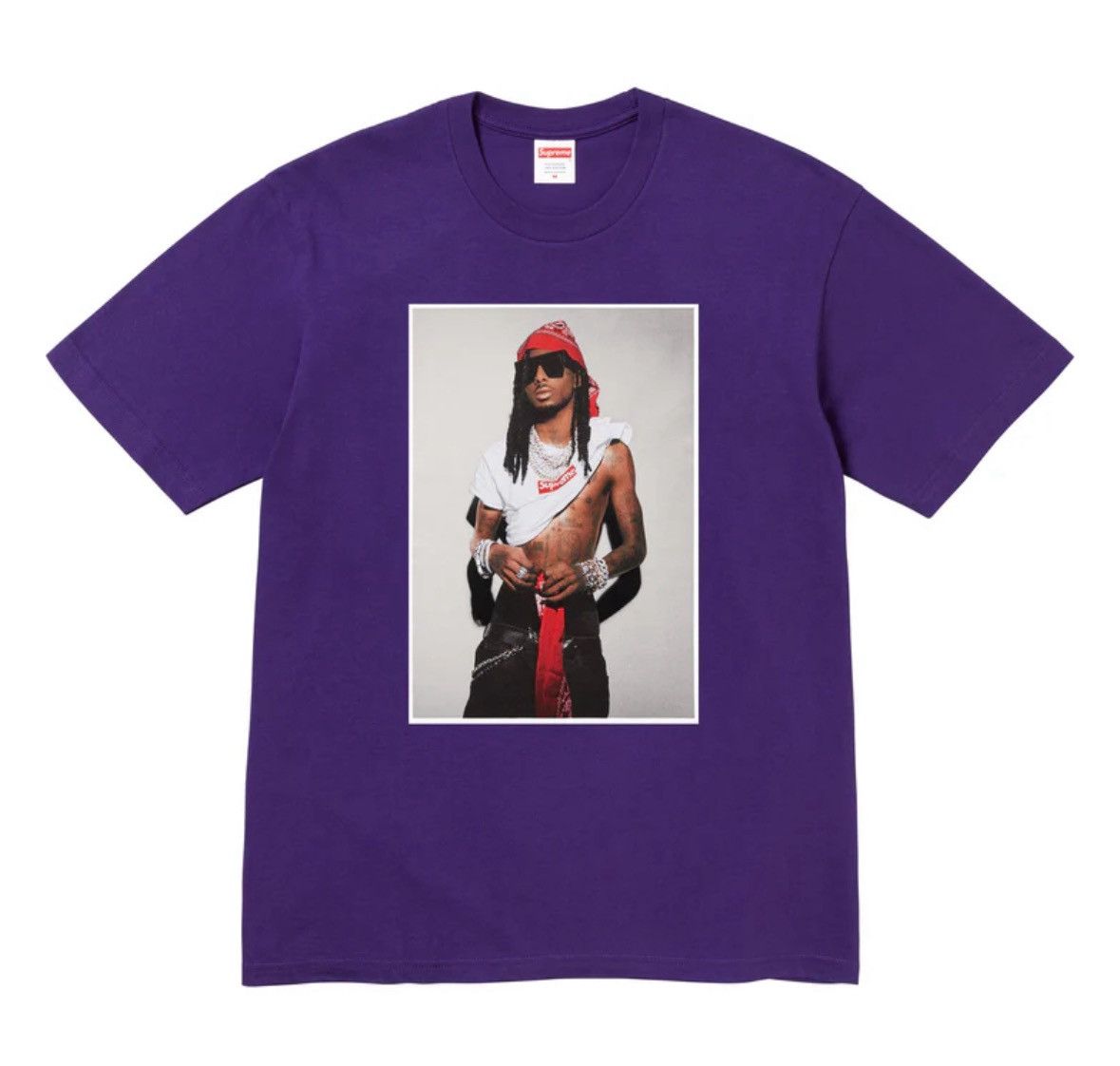 supreme stick tee purple XL Tシャツ　パープル　紫 Supreme Stick Tee 