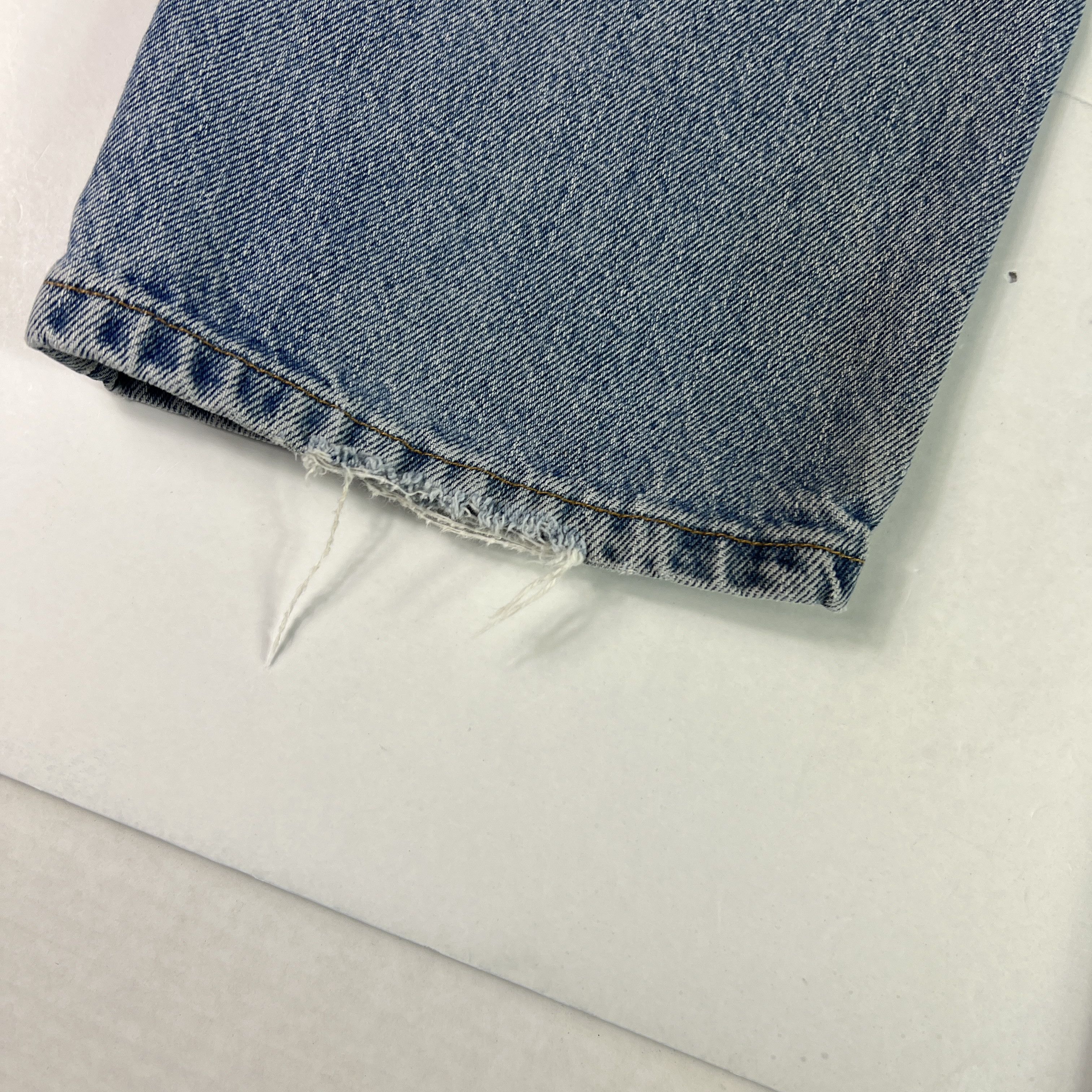 Levi's Y2K Levi's Jeans 505 Straight Blue Faded Distressed Denim Size US 31 - 5 Thumbnail