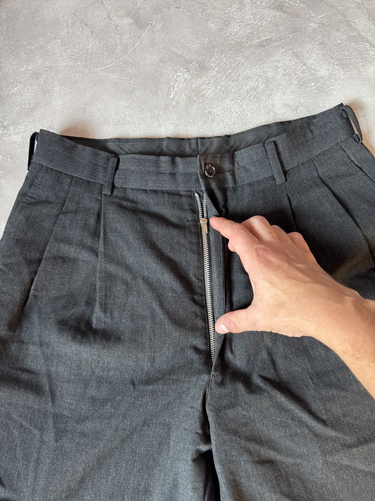 Comme des Garcons VTG 1989 Comme des Garcon Mens Wool Black Trouser Pants Size US 30 / EU 46 - 4 Thumbnail