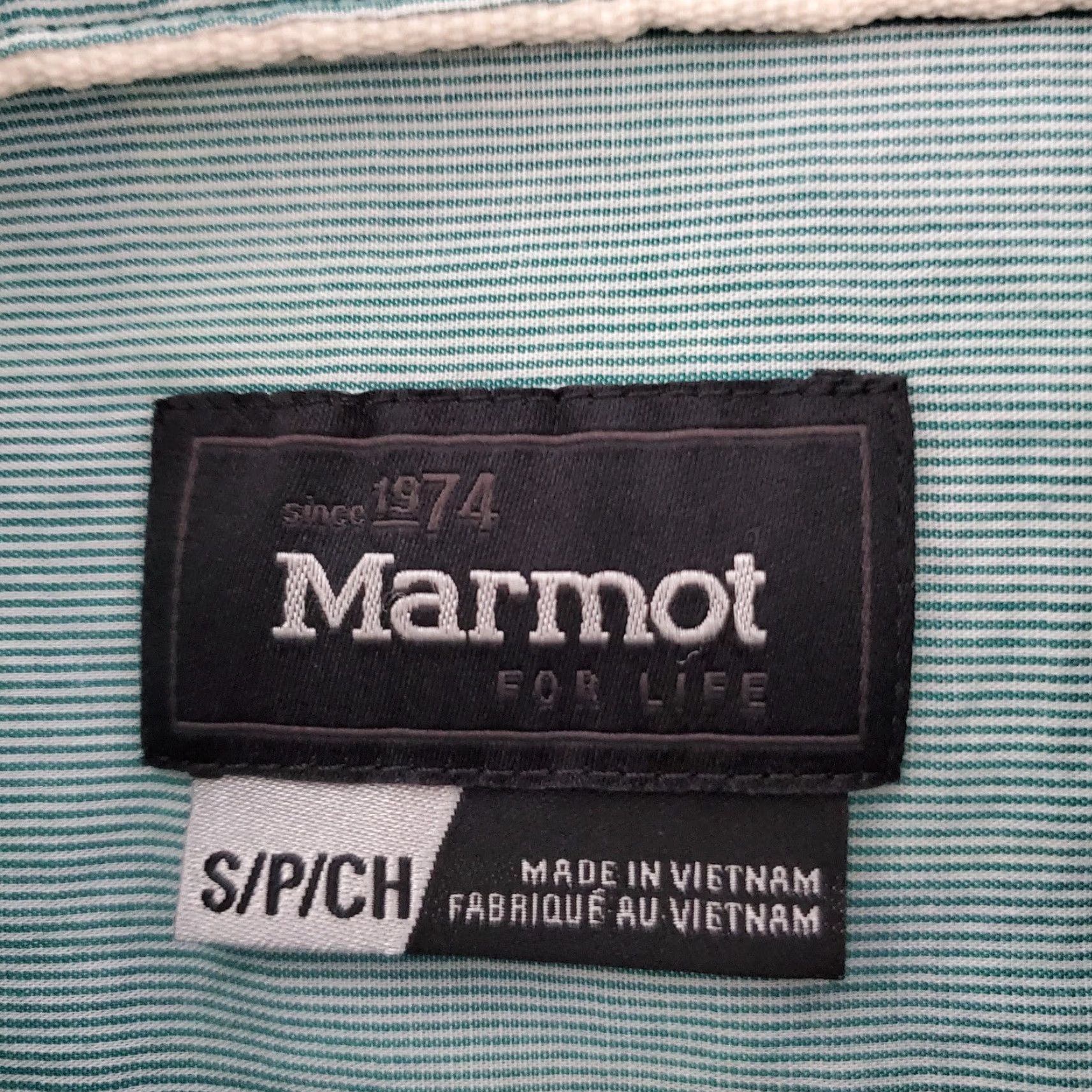 Marmot Marmot Shirt Women S White Blue & Green Plaid Button Up Roll Tab Sleeve Hiking Outdoors Size S / US 4 / IT 40 - 3 Thumbnail