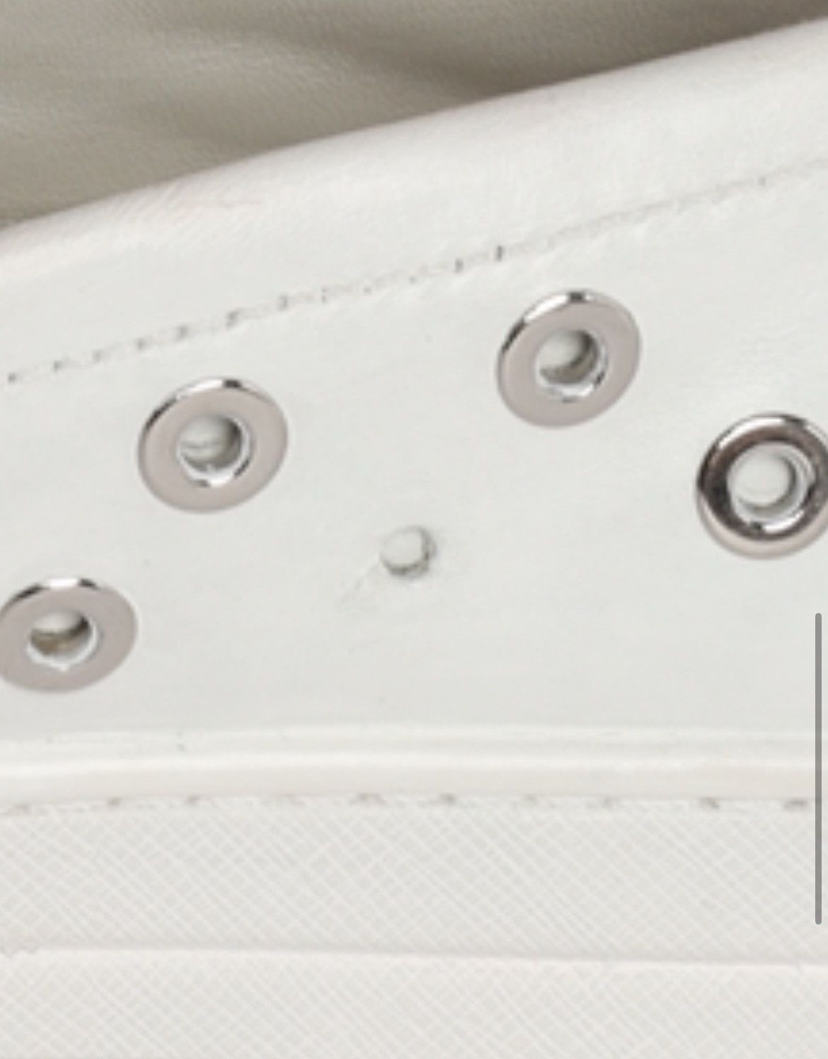 Prada Prada White Leather Slip-on Sneakers Trainers Shoes Grommet Size US 9 / IT 39 - 25 Thumbnail