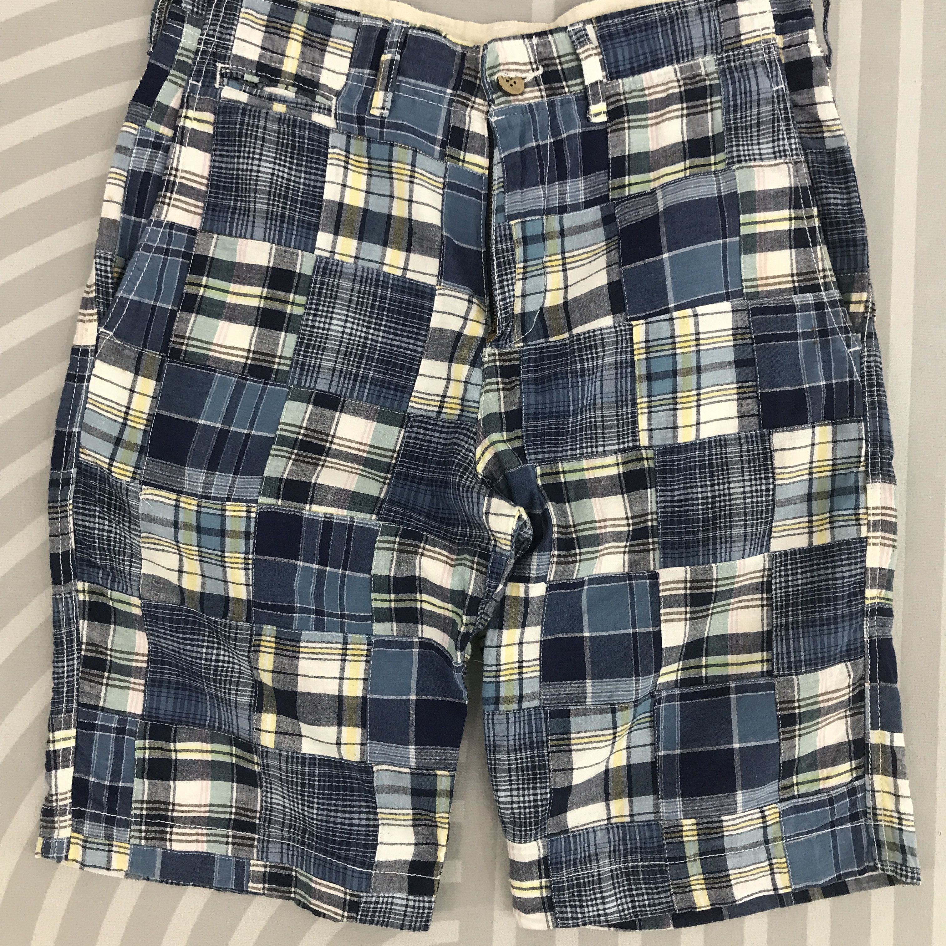 Designer × Japanese Brand × Vintage Vintage Back Number japan patchwork Shorts Size US 30 / EU 46 - 2 Thumbnail