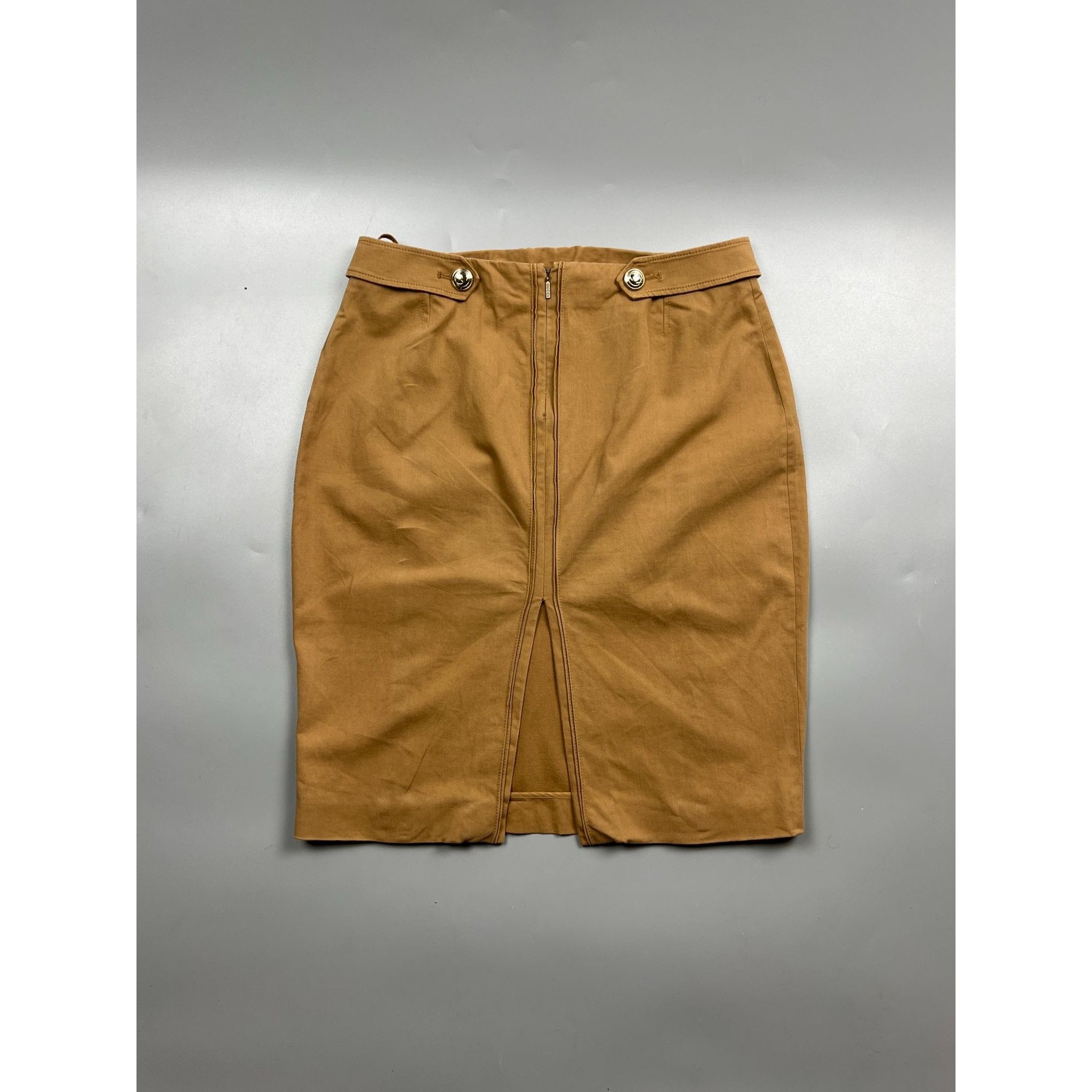 Gucci Gucci Vintage Golden Buttons Pencil Skirt (Y0847) Size 30" / US 8 / IT 44 - 7 Thumbnail