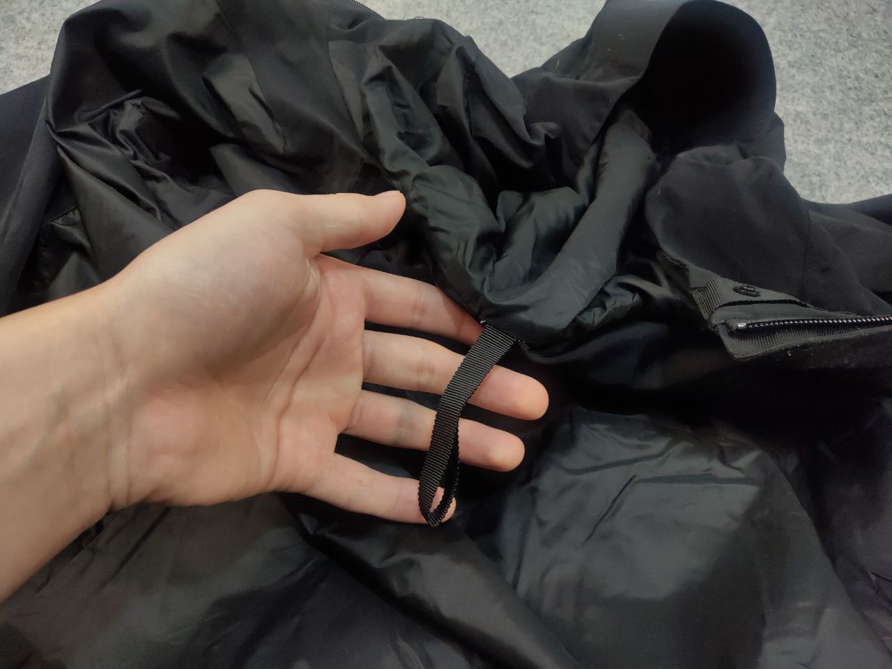 Lululemon LuluLemon Flower Patterned Hooded Parka Black Nylon Jacket Size L / US 10 / IT 46 - 22 Thumbnail