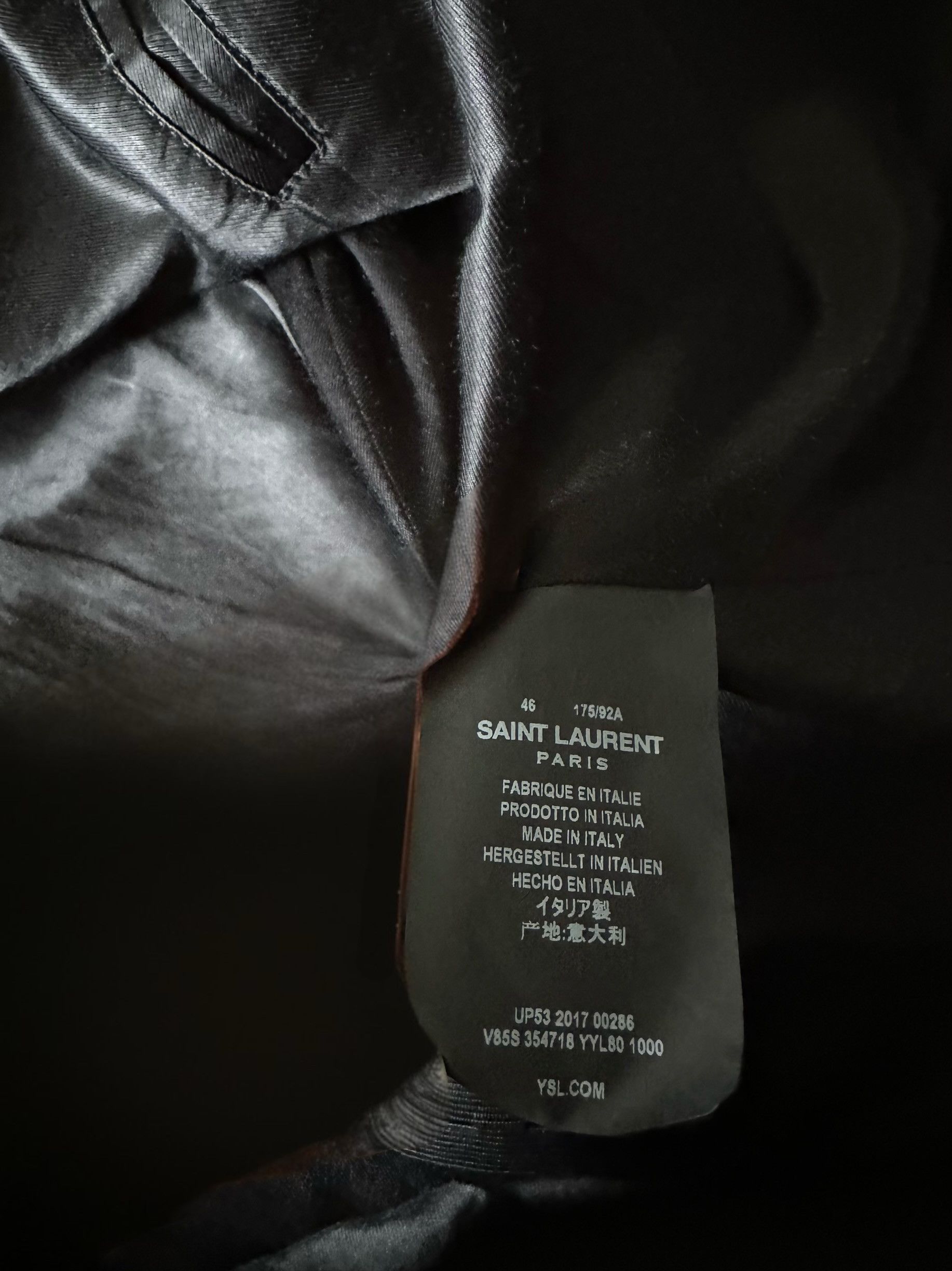 SAINT LAURENT Parisテディジャケット size46 Saint Laurent Teddy Jacket in Wool | Saks Fifth Avenue