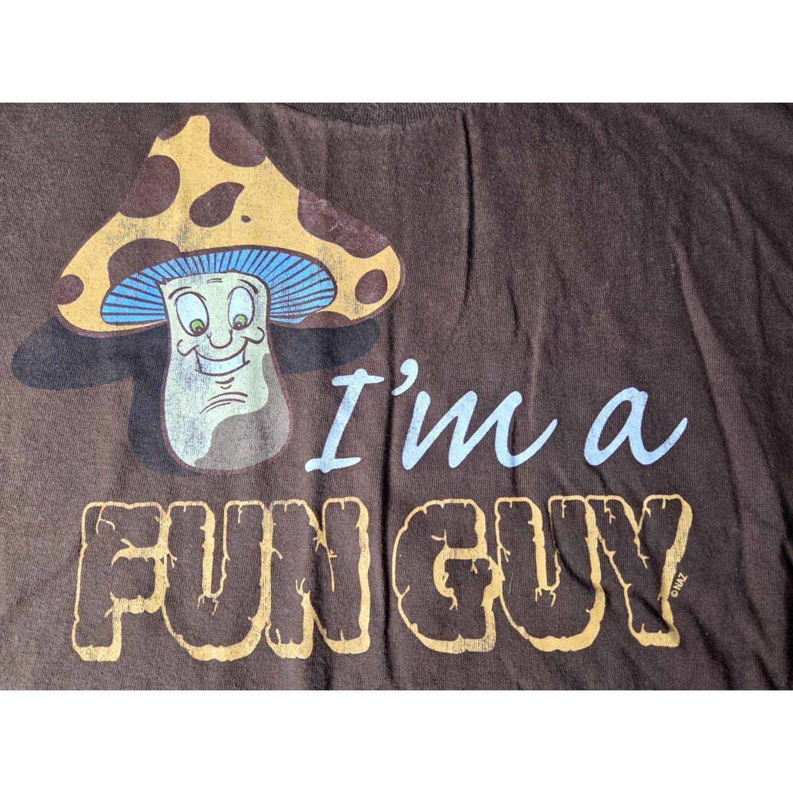 Delta Delta Pro Weight T Shirt Brown I'm A Fun Guy Short Sleeve 2XL Crew Neck Men Shirt Size US XXL / EU 58 / 5 - 2 Thumbnail