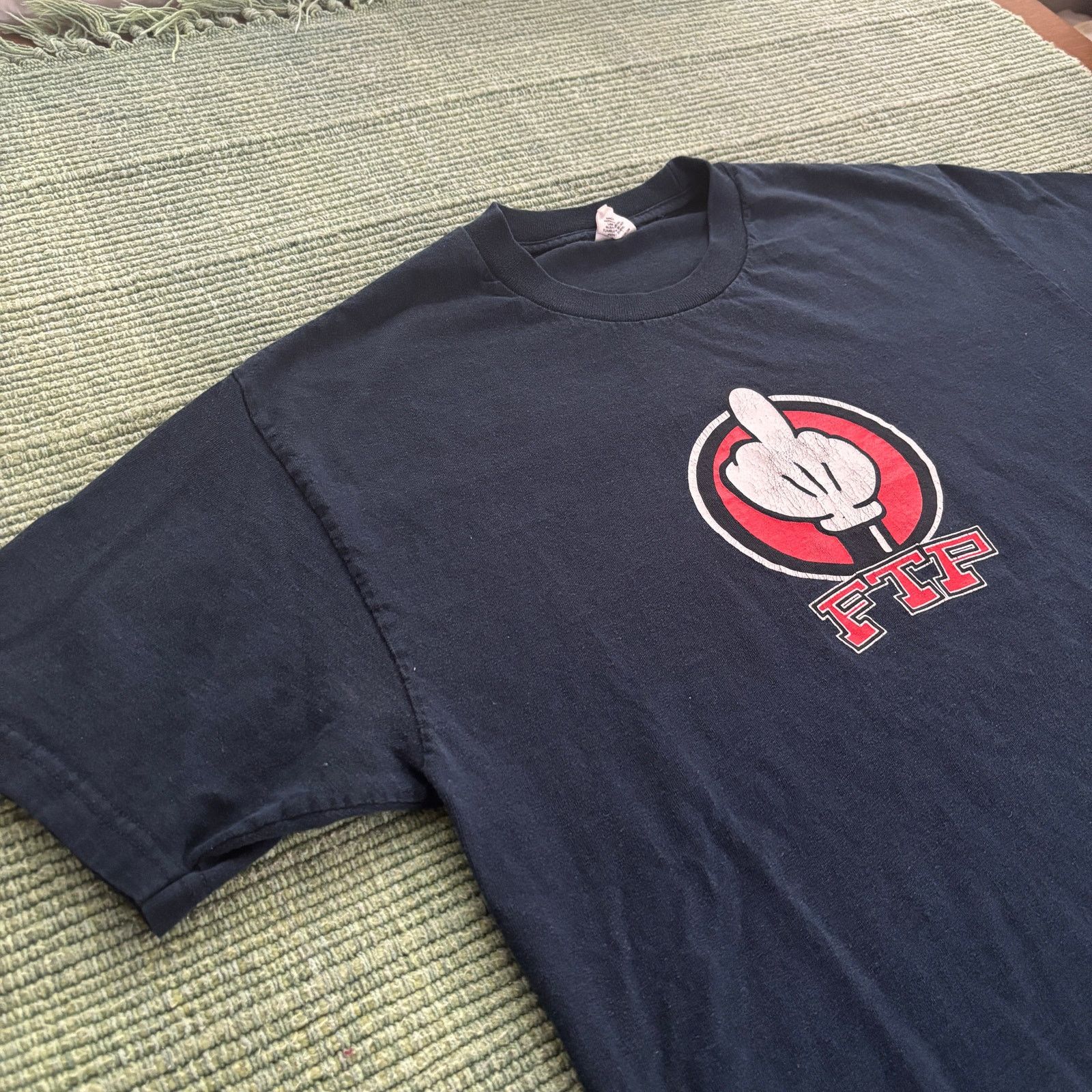 Fuck The Population Rare FTP Middle Finger Mickey Mouse F The Population Tee L Size US L / EU 52-54 / 3 - 6 Thumbnail