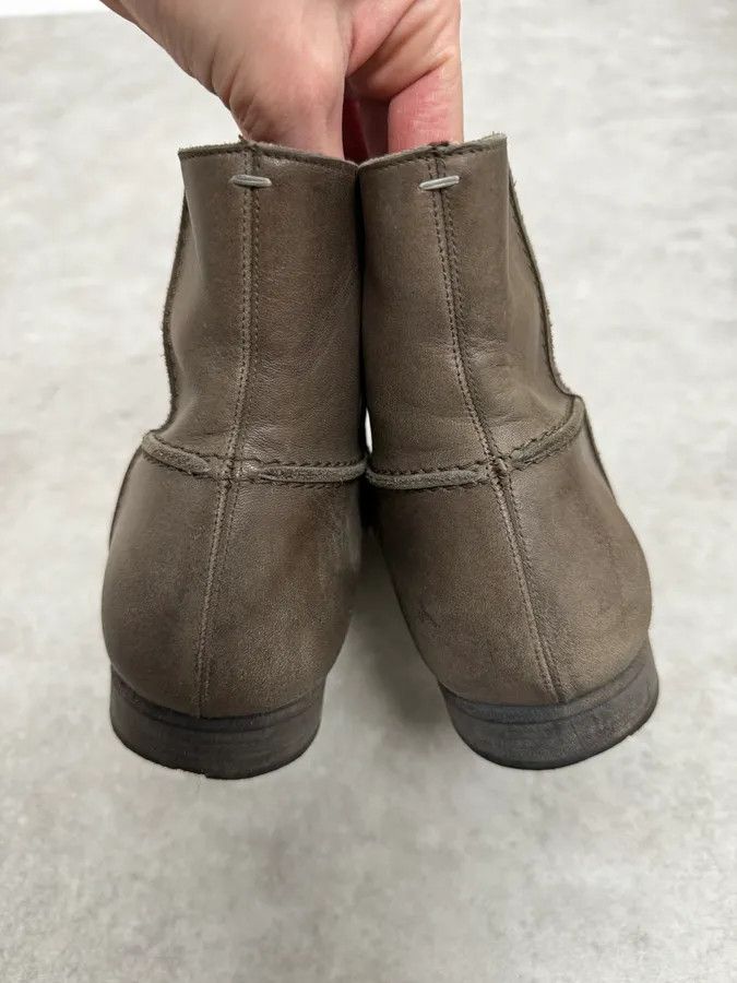 Maison Margiela Maison Margiela Brown Eroded Leather Boots Size US 10 / EU 43 - 4 Thumbnail