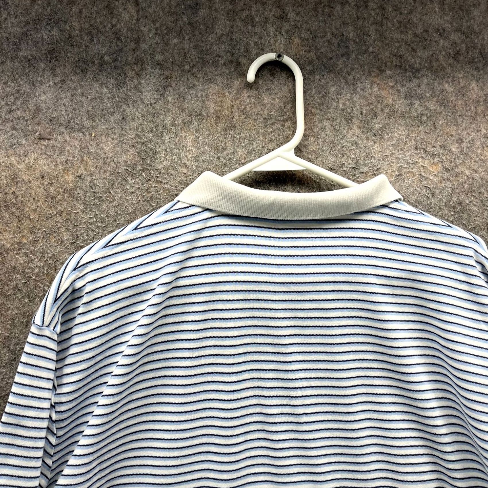 Polo Ralph Lauren VINTAGE Polo Ralph Lauren Polo Shirt Mens XL Blue Stripes Preppy Rugby Size US XL / EU 56 / 4 - 4 Thumbnail