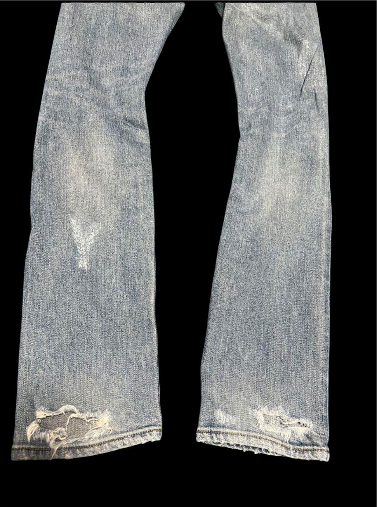 Saint Laurent Paris SAINT LAURENT PARIS 16AW Destroyed Denim Pants Size US 31 - 6 Thumbnail