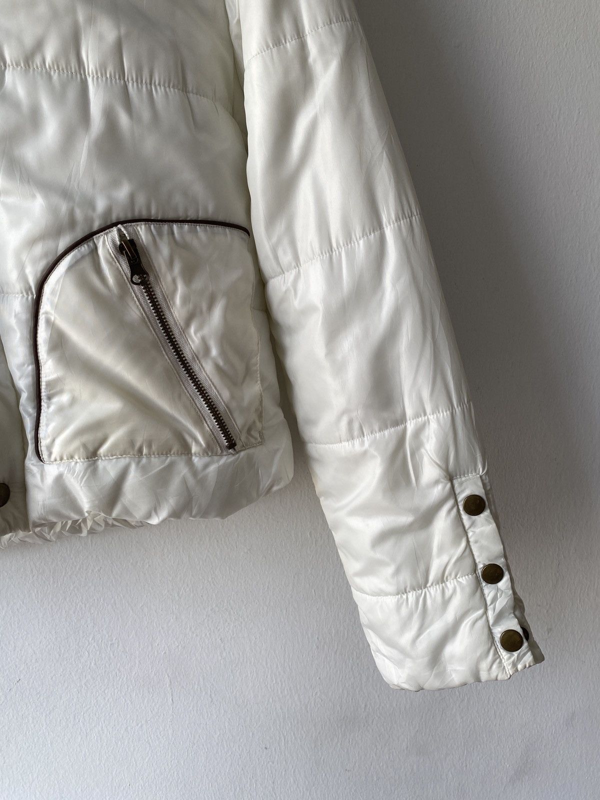 Japanese Brand 2000s - N.O.T Puffer Fur Cropped Jacket Size US S / EU 44-46 / 1 - 8 Thumbnail