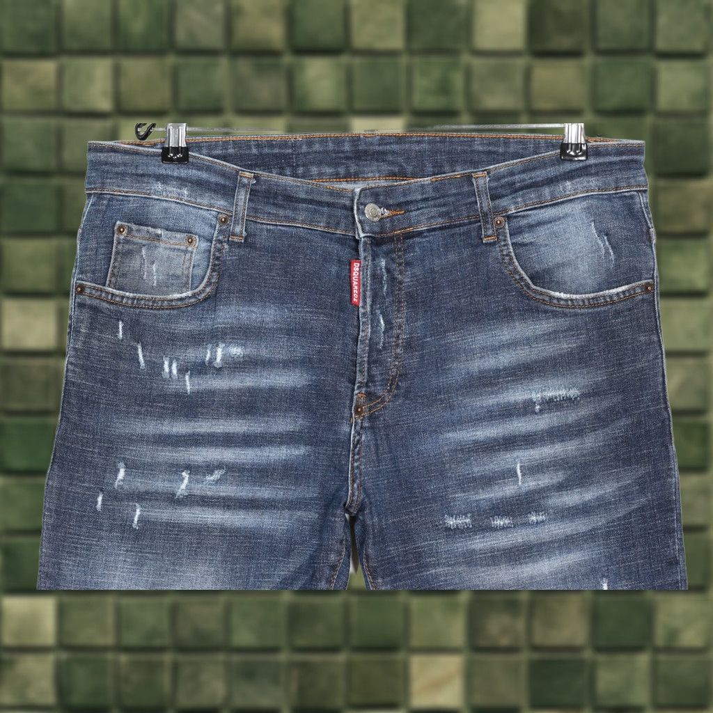 Dsquared2 DSQUARED2 Jeans Men Slim Fit Stretch 34x31 DZ7597 Blue Denim 5-Pocket Designer Vintage No Size US 36 / EU 52 - 1 Thumbnail