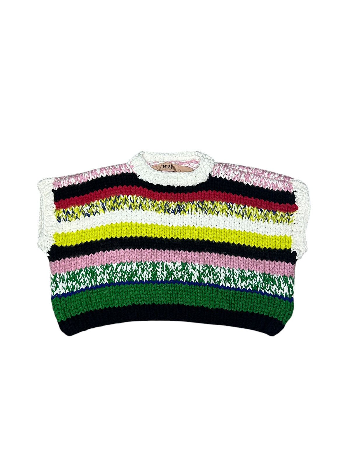 No. 21 S/S 22 Hand Knitted Vest Size ONE SIZE - 1 Thumbnail