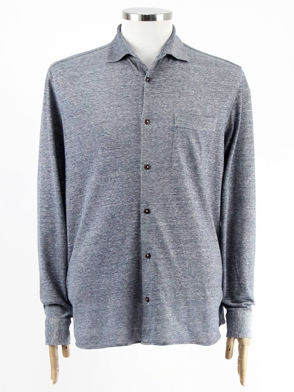 Ted Baker TED BAKER Knitted shirt made of linen and cotton Size US XL / EU 56 / 4 - 1 Thumbnail