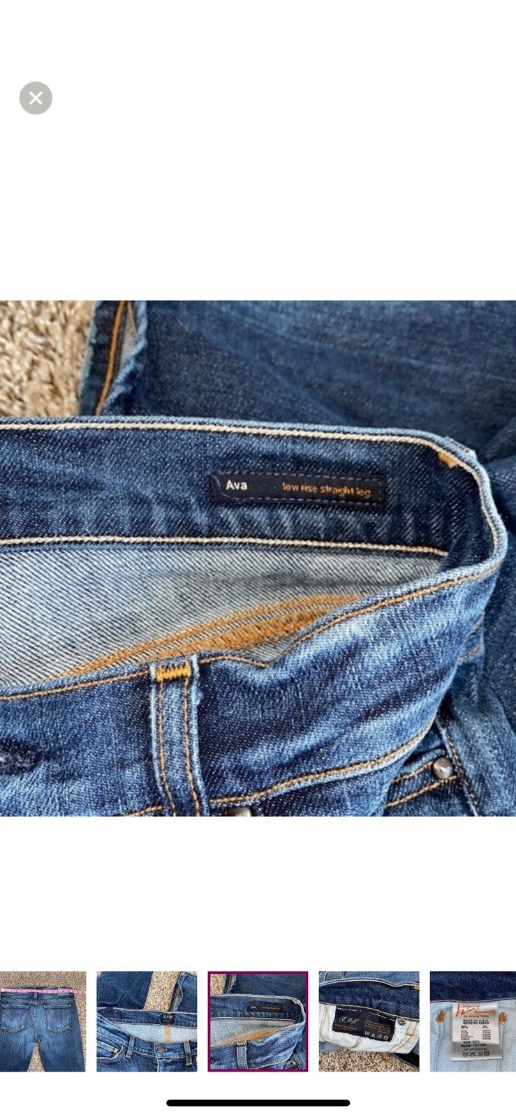 Citizens Of Humanity Citizens of humanity Ava low rise straight jeans size 27 Size 27" / US 4 / IT 40 - 6 Thumbnail