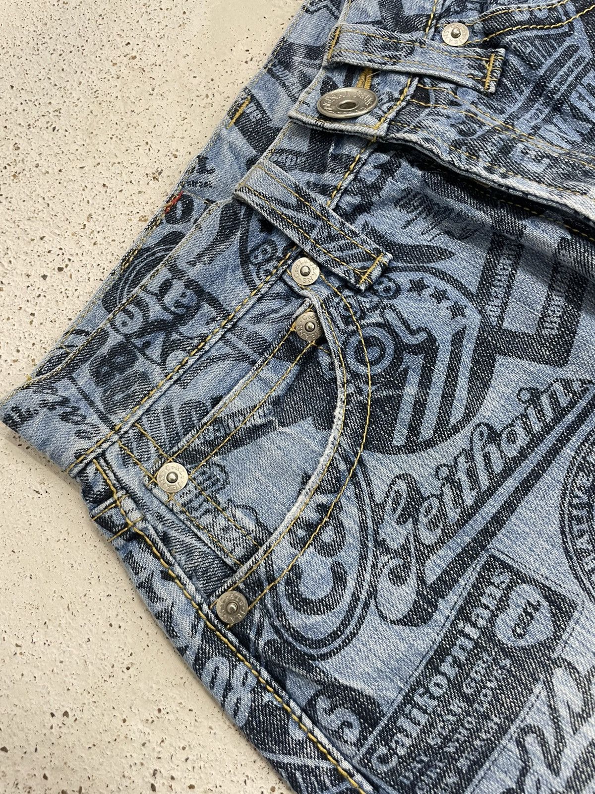 Hysteric Glamour Co Lu Full Printed Denim Hysteric Japanese Fashion Denim Size US 26 / EU 42 - 10 Thumbnail
